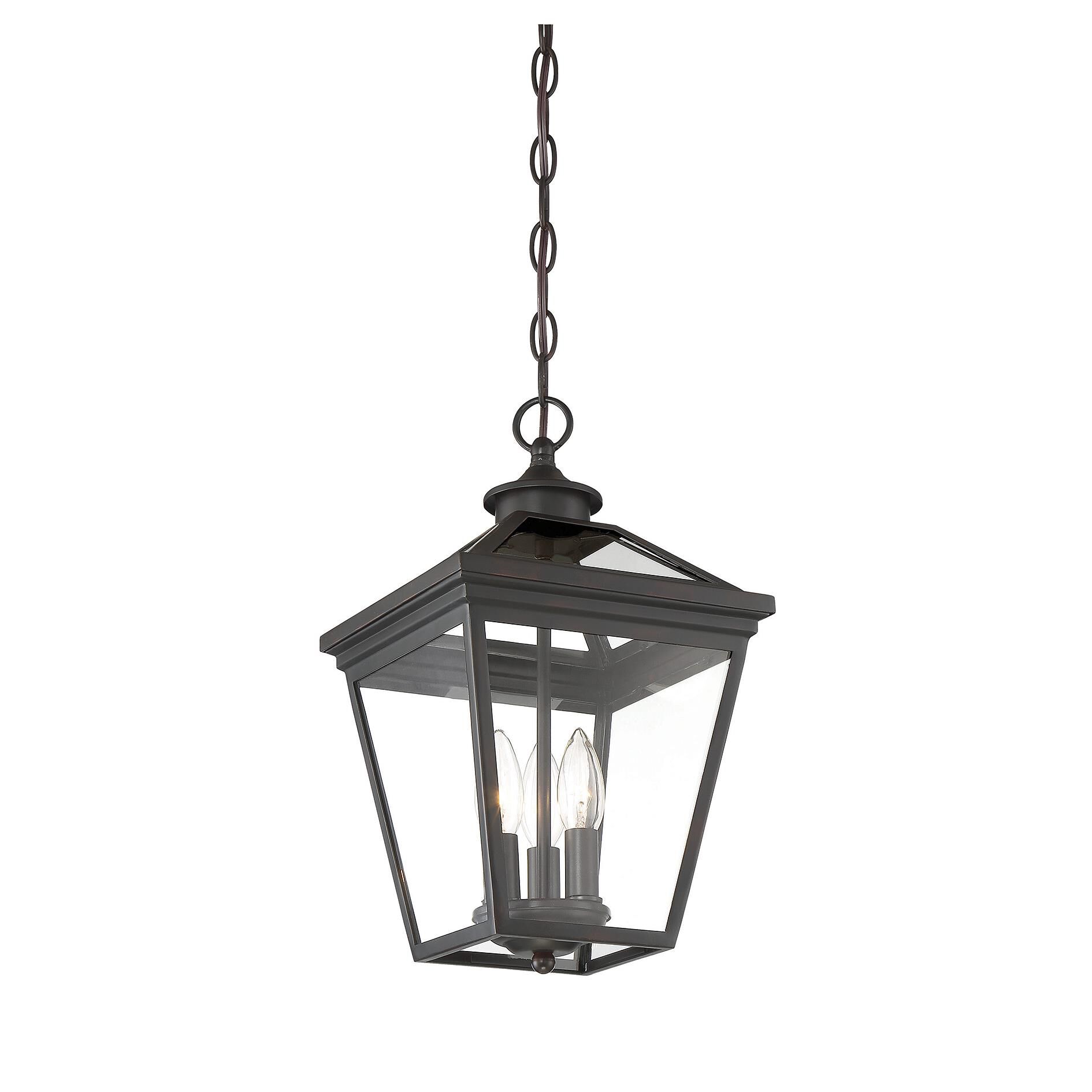 Ellijay 15 Inch Tall 3 Light Outdoor Hanging Lantern by Savoy House
