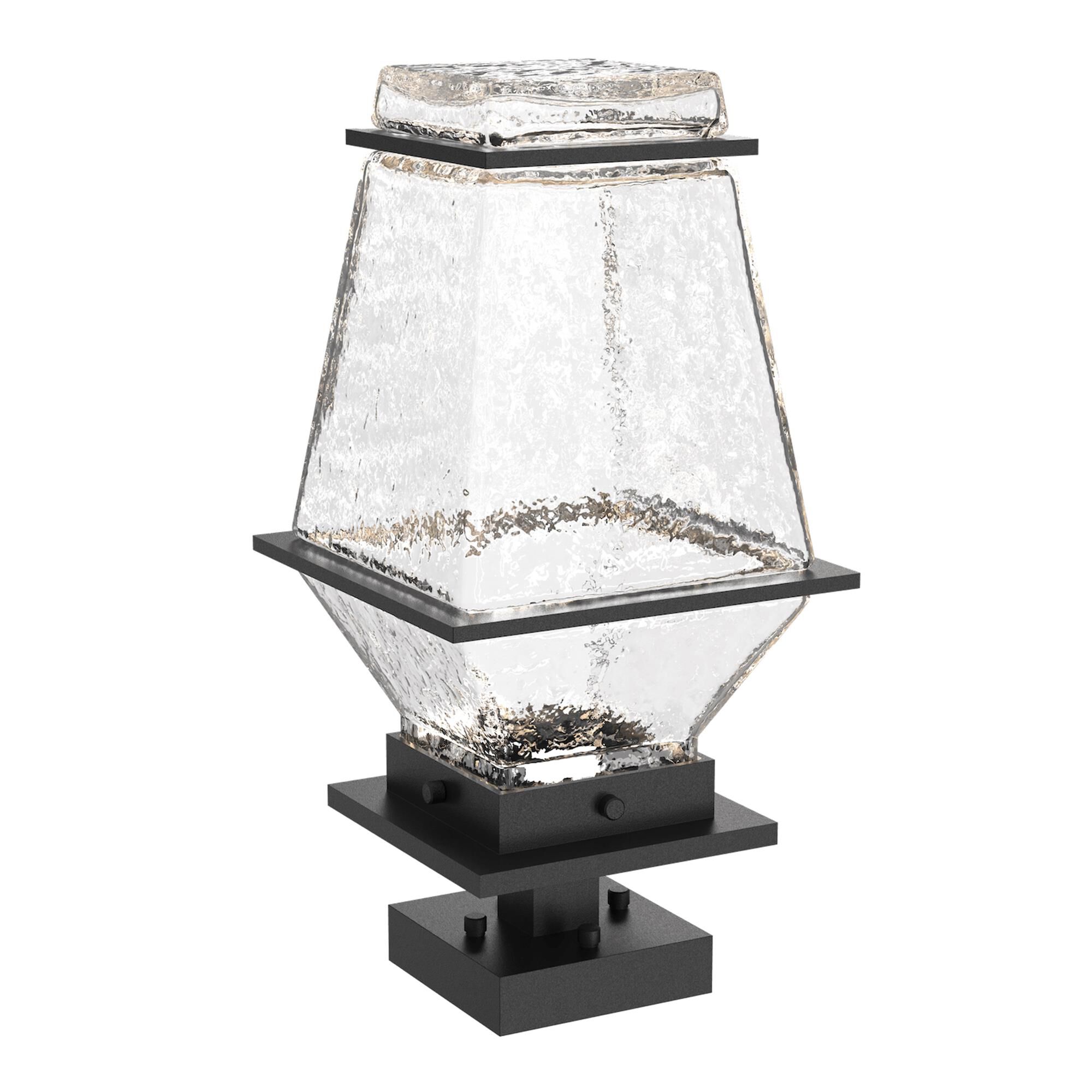 Shown in Textured Black finish and Clear glass
