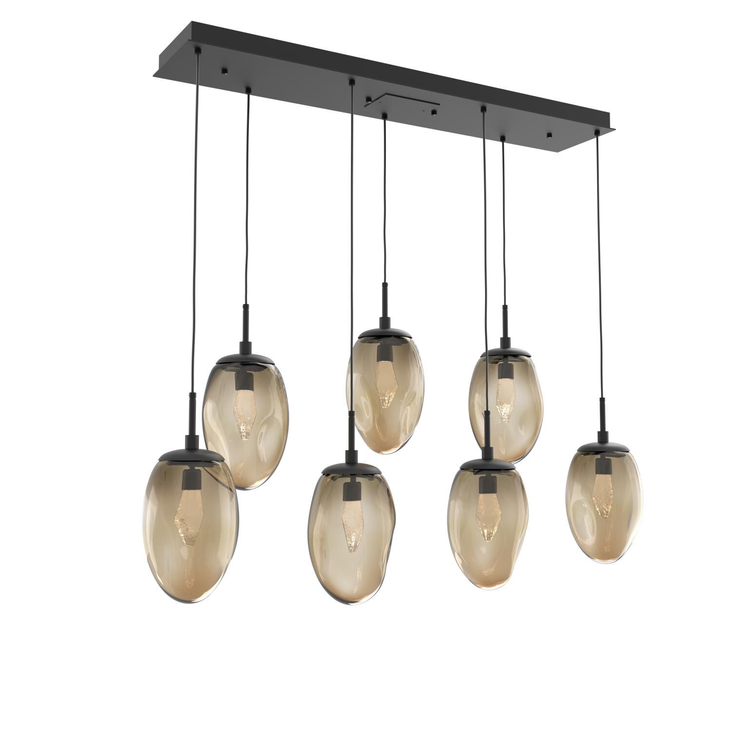 Levi Wilson Nebula 50 Inch 7 Light LED Linear Suspension Light by Hammerton Studio