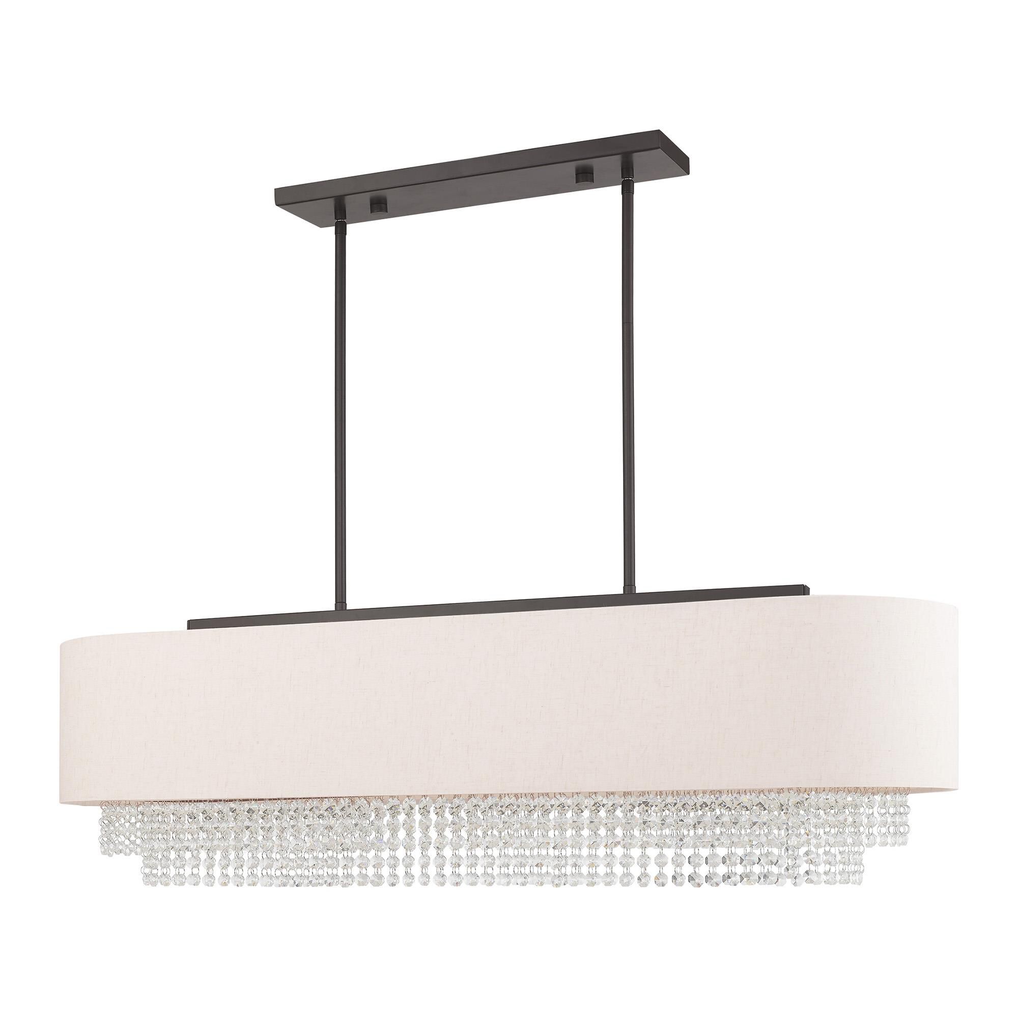 Carlisle 41 Inch 5 Light Linear Suspension Light by Livex Lighting