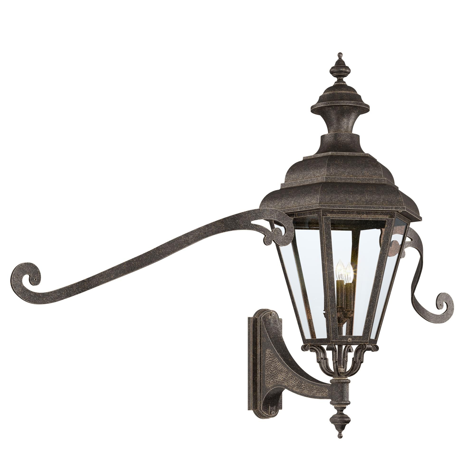 Jamestown 27 Inch Tall 4 Light Outdoor Wall Light by Hanover Lantern