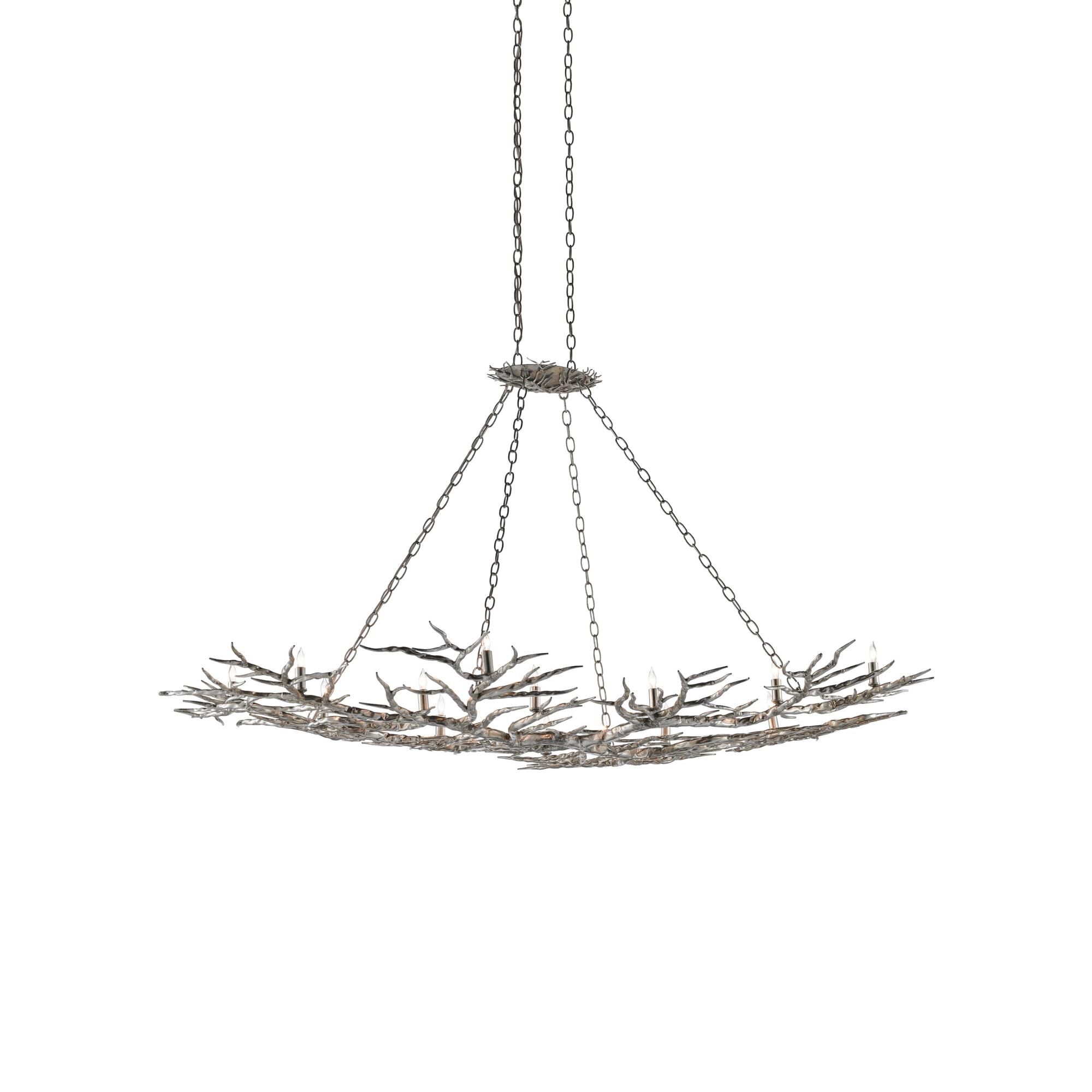 Rainforest 74 Inch 14 Light Linear Suspension Light by Currey and Company