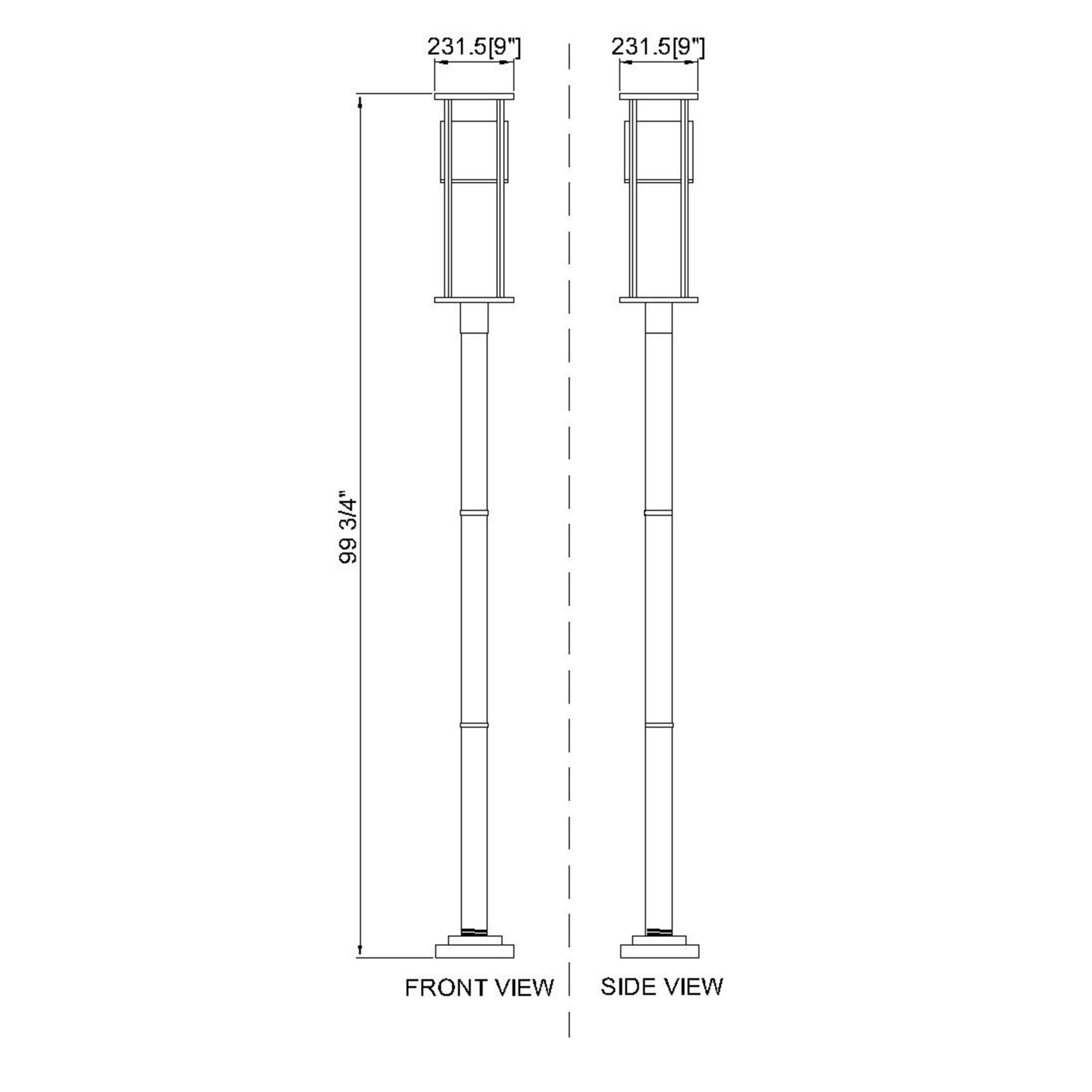 Z-Lite Luca 95 Inch Tall LED Outdoor Post Lamp