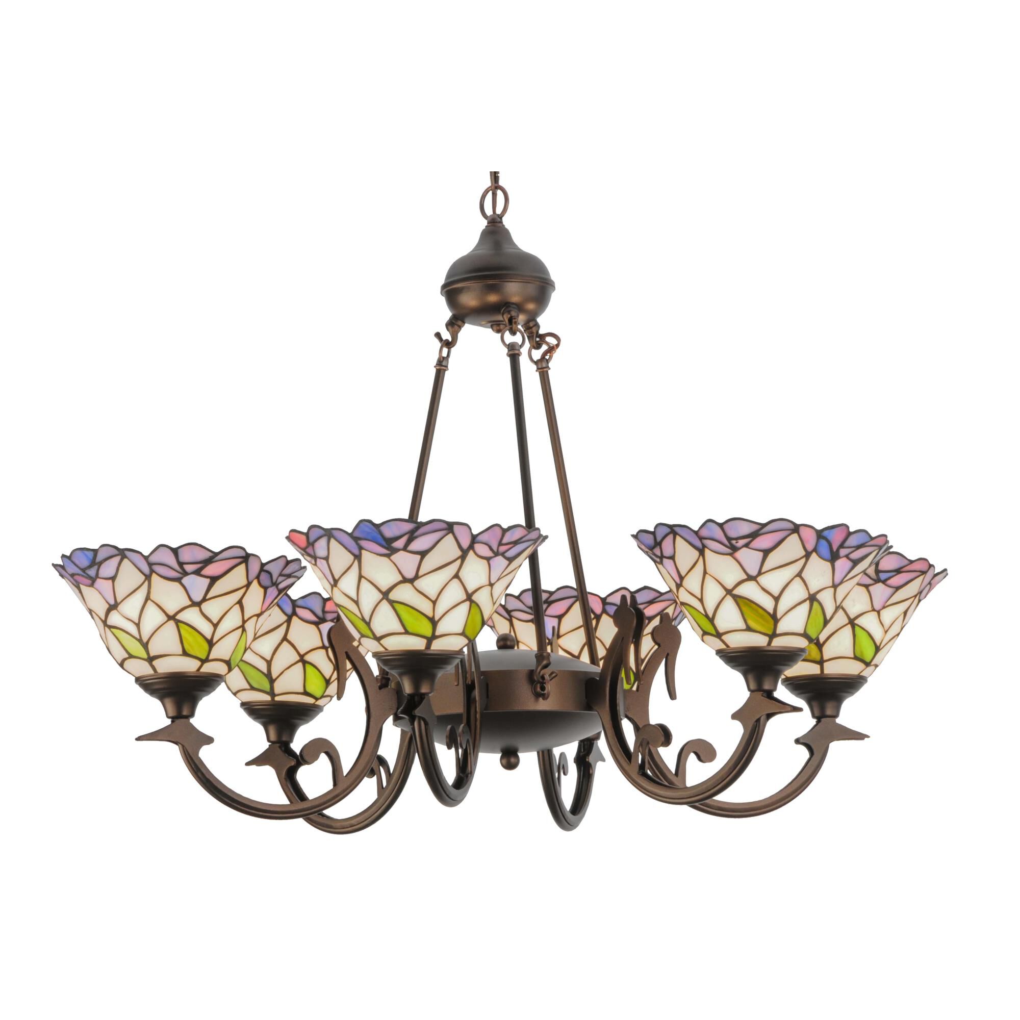 Daffodil Bell 33 Inch 6 Light Chandelier by Meyda Lighting