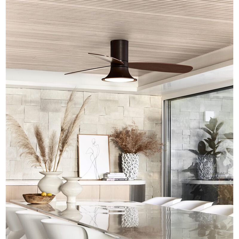 Flusso 52 Inch Ceiling Fan with Light Kit by Beacon Lighting