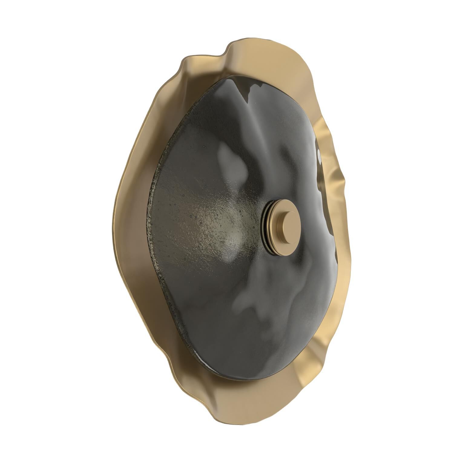 Shown in Gilded Brass finish and Smoke Granite accent