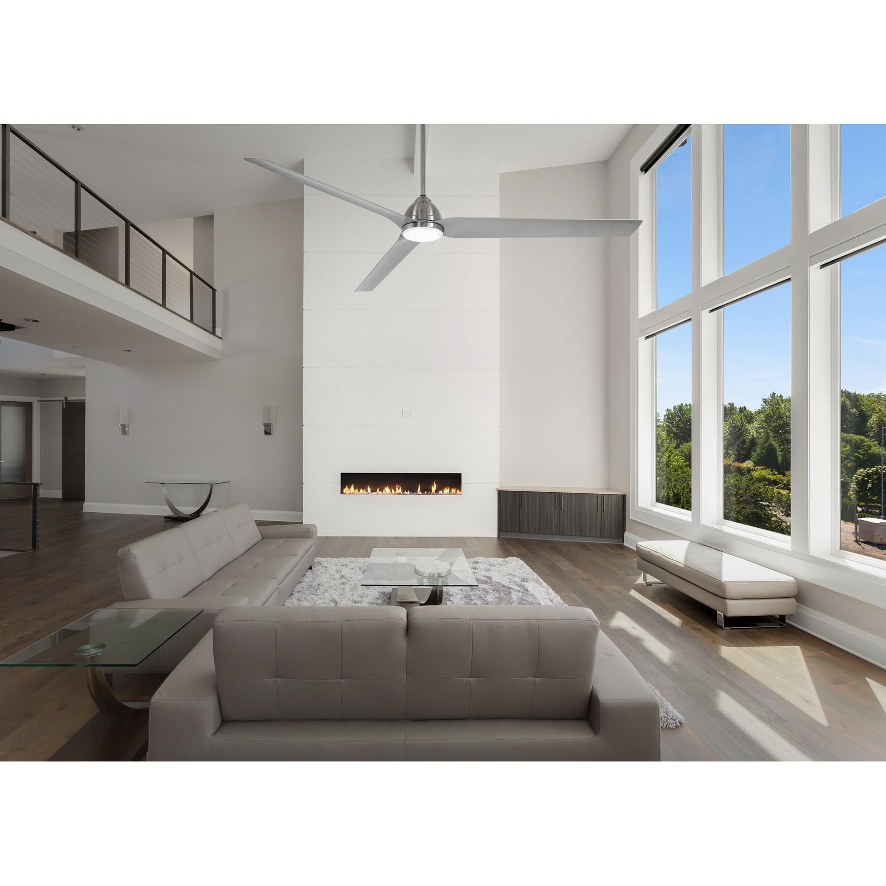 Java Outdoor Rated 84 Inch Ceiling Fan with Light Kit by Minka Aire