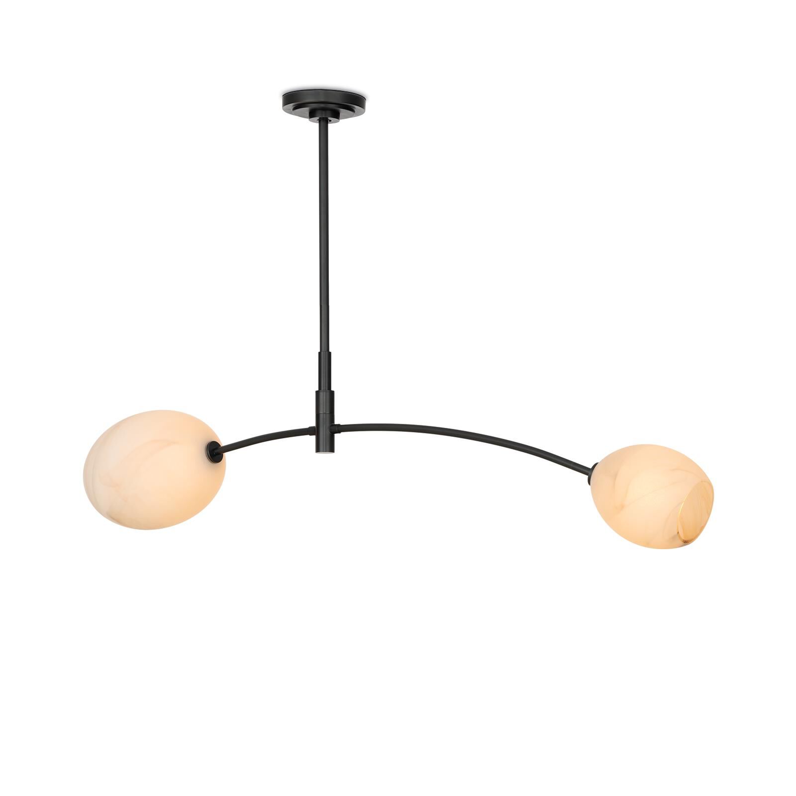 Shown in Oil Rubbed Bronze finish and Glass shade