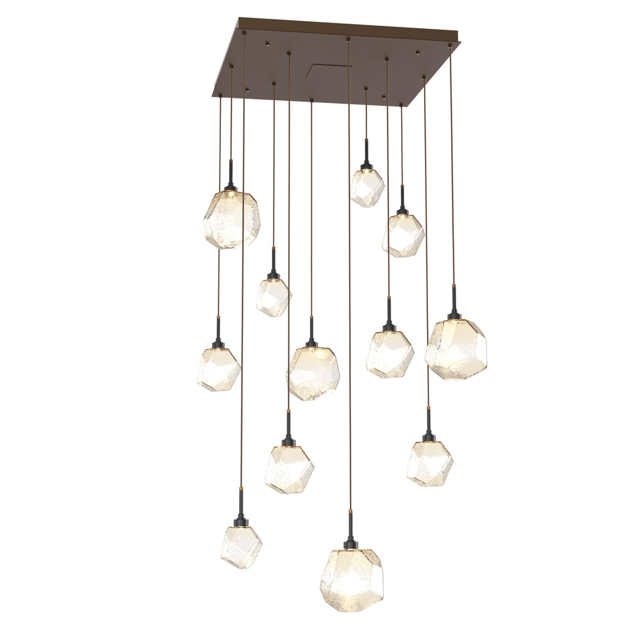 Shown in Flat Bronze finish and Amber glass
