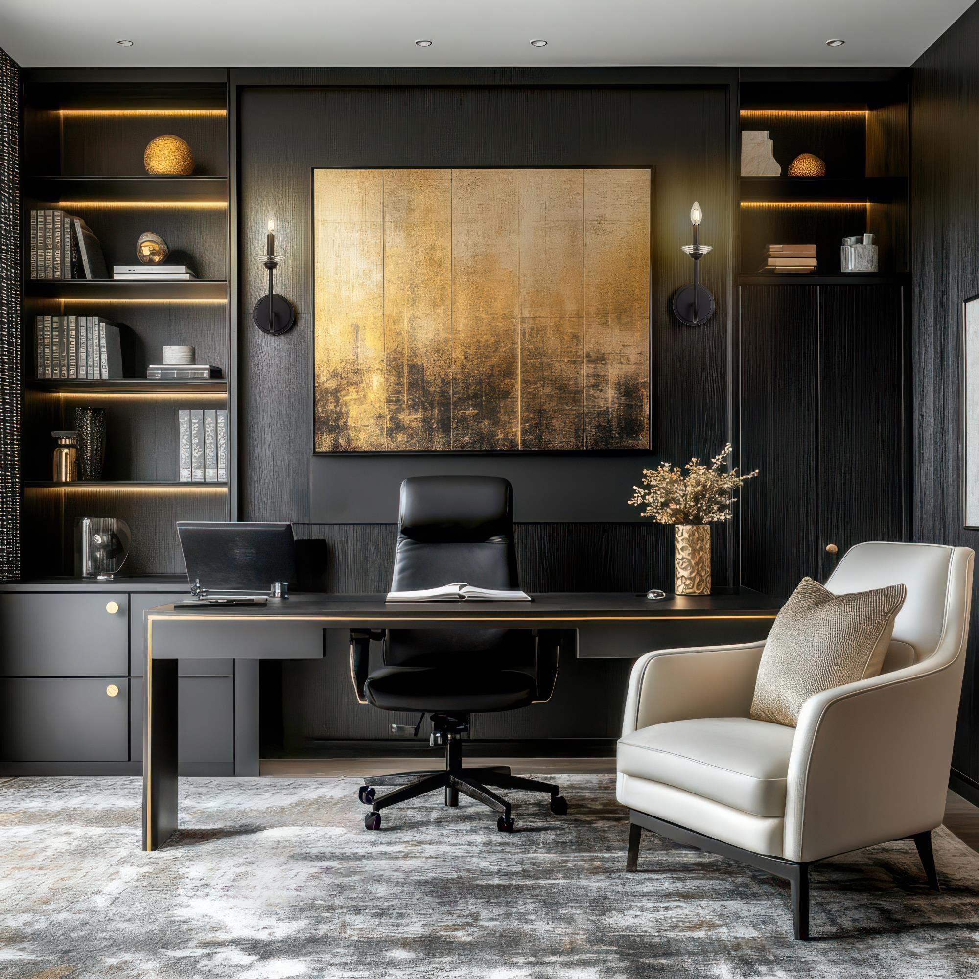 Shown in Matte Black finish and Clear Ribbed glass and Clear Ribbed shade