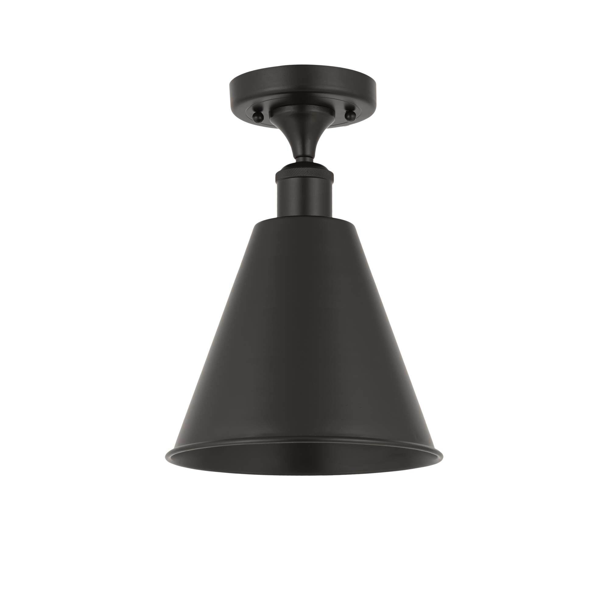 Shown in Matte Black finish and Matte Black Ballston Cone shade