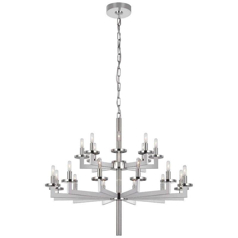 Kelly Wearstler Liaison 34 Inch 20 Light Chandelier by Visual Comfort Signature Collection