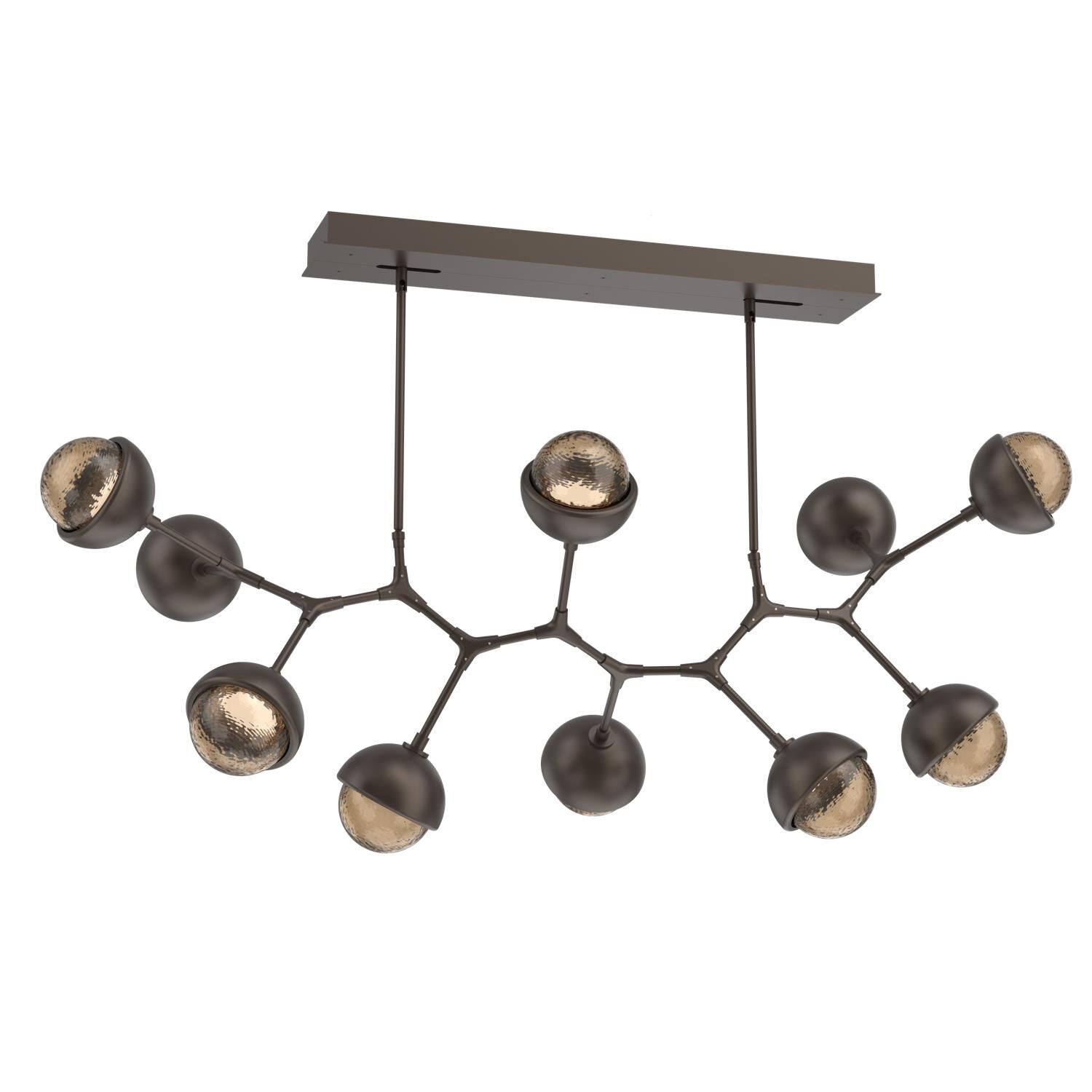 Levi Wilson Cabochon 56 Inch Linear Suspension Light by Hammerton Studio