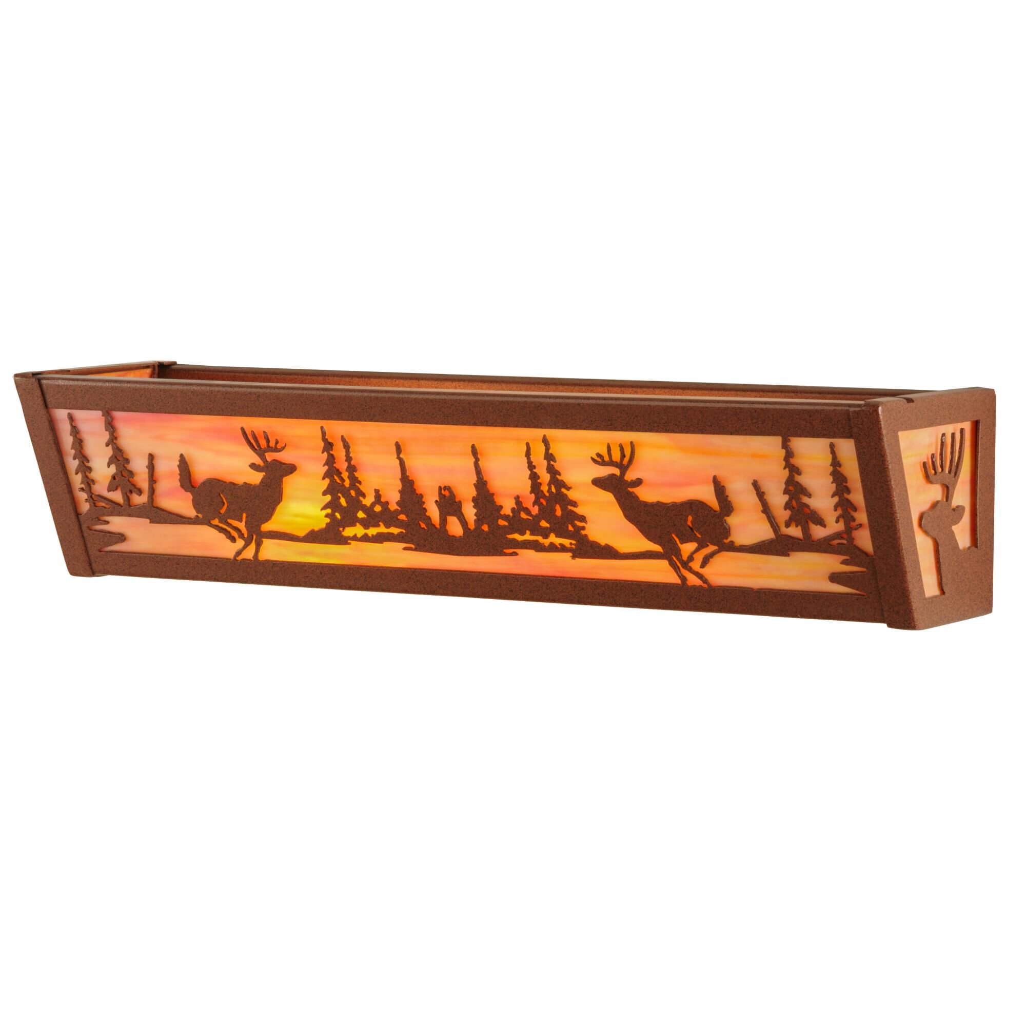 Deer At Lake 20 Inch Wall Sconce by Meyda Lighting