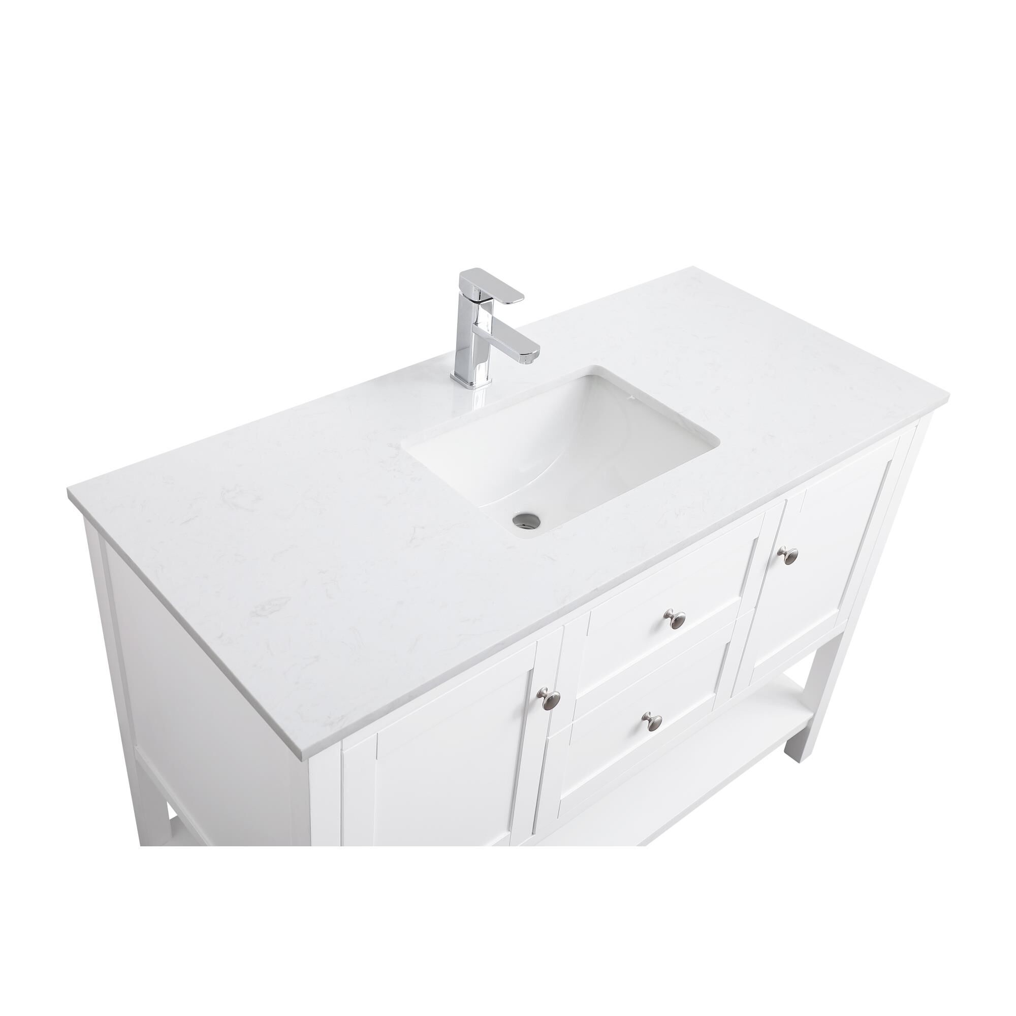 Shown in White finish