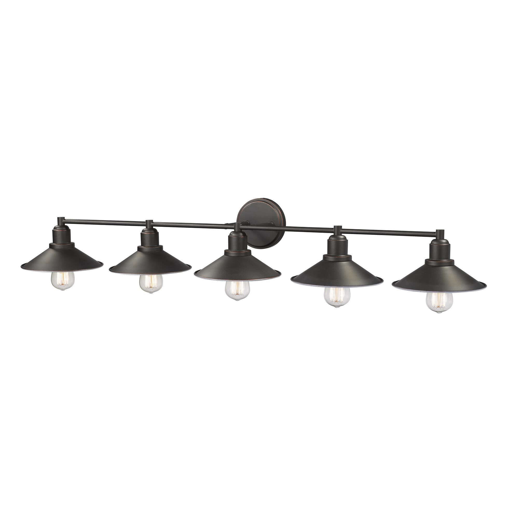 Shown in Olde Bronze finish and Steel glass and Steel shade