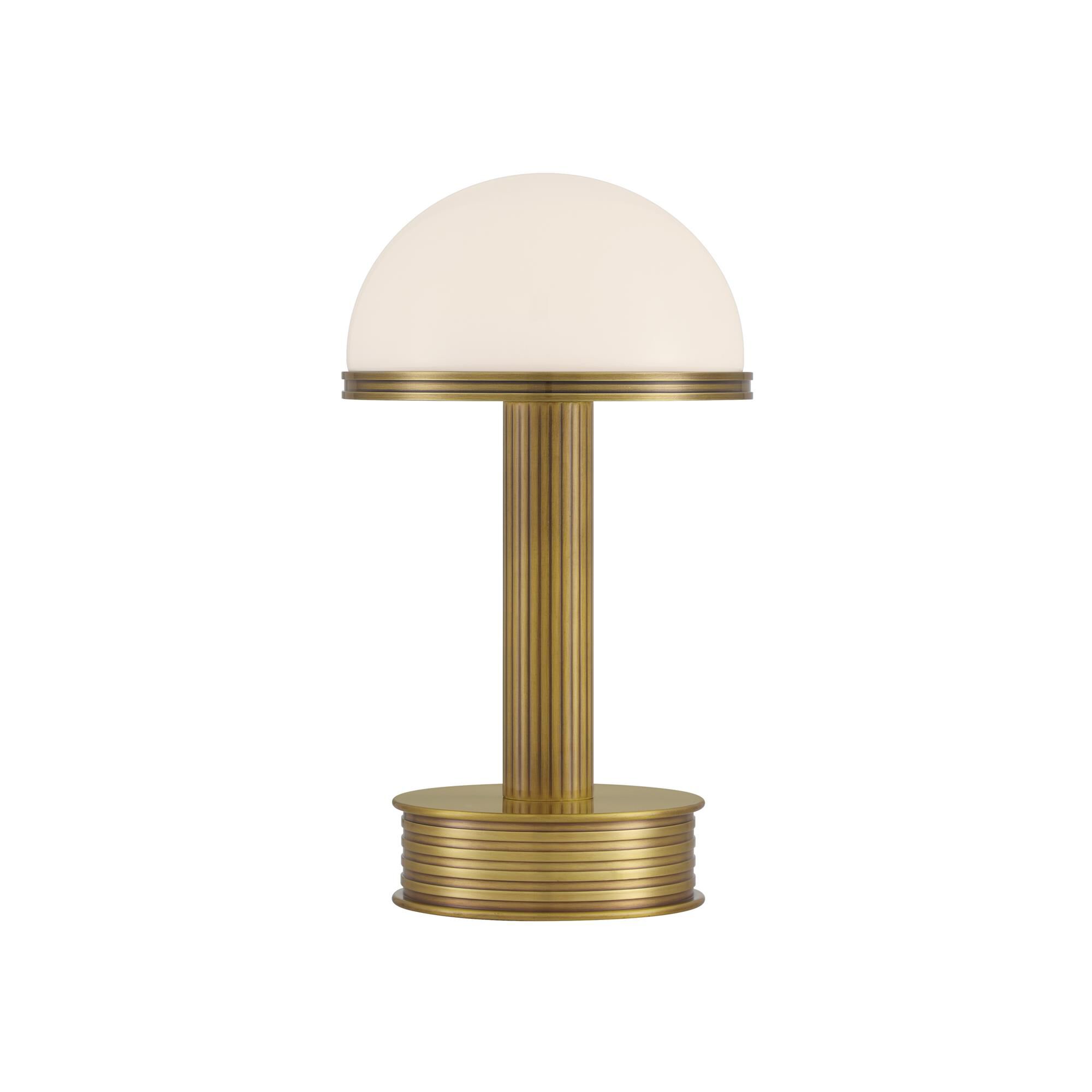Shown in Antique Brass, Milk finish