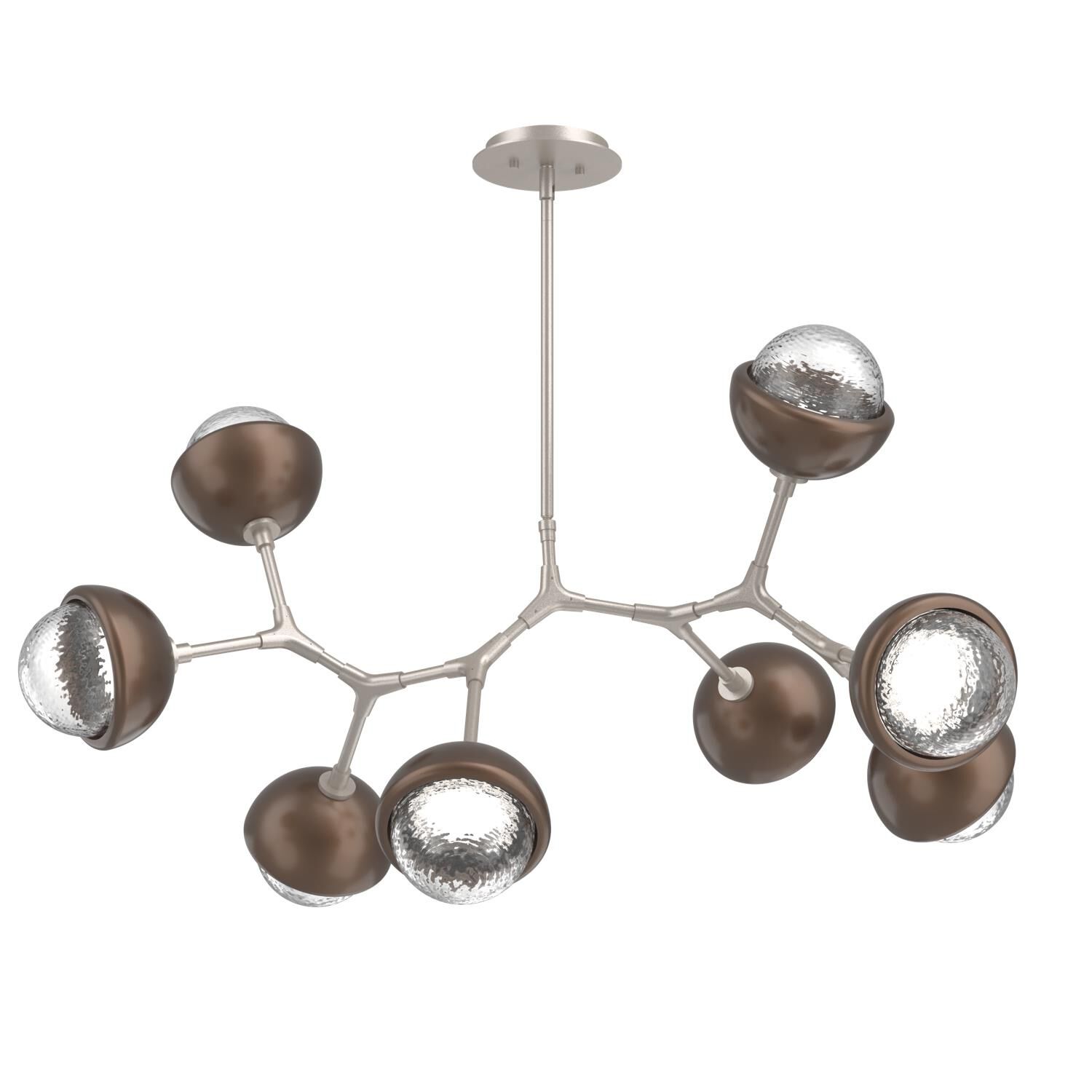 Levi Wilson Cabochon 38 Inch Linear Suspension Light by Hammerton Studio