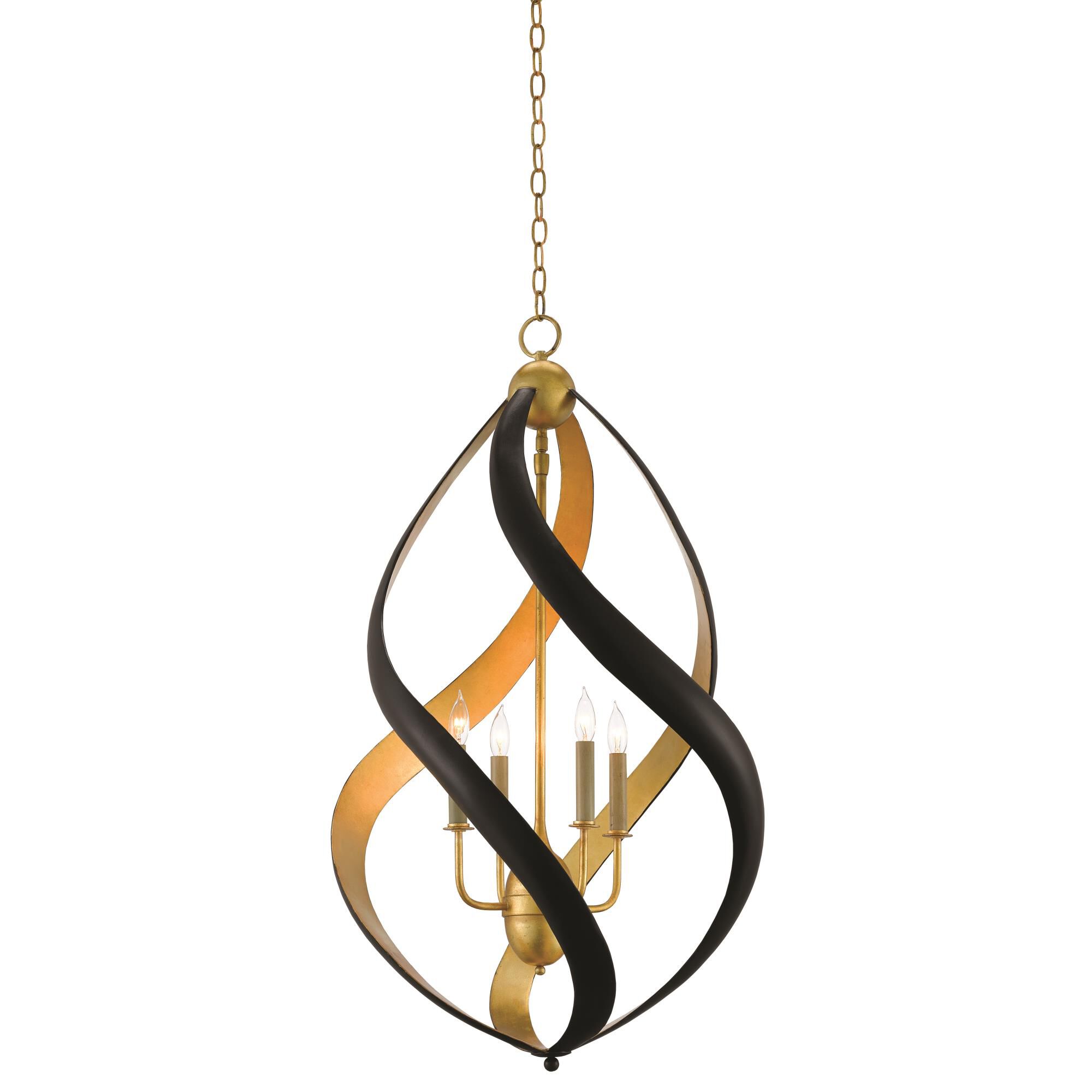Trephine 22 Inch 4 Light Chandelier by Currey and Company