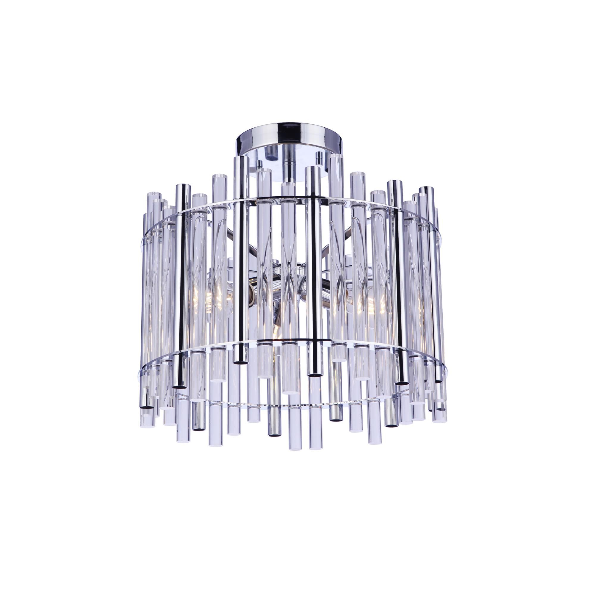 Reveal 16 Inch Semi Flush Mount,