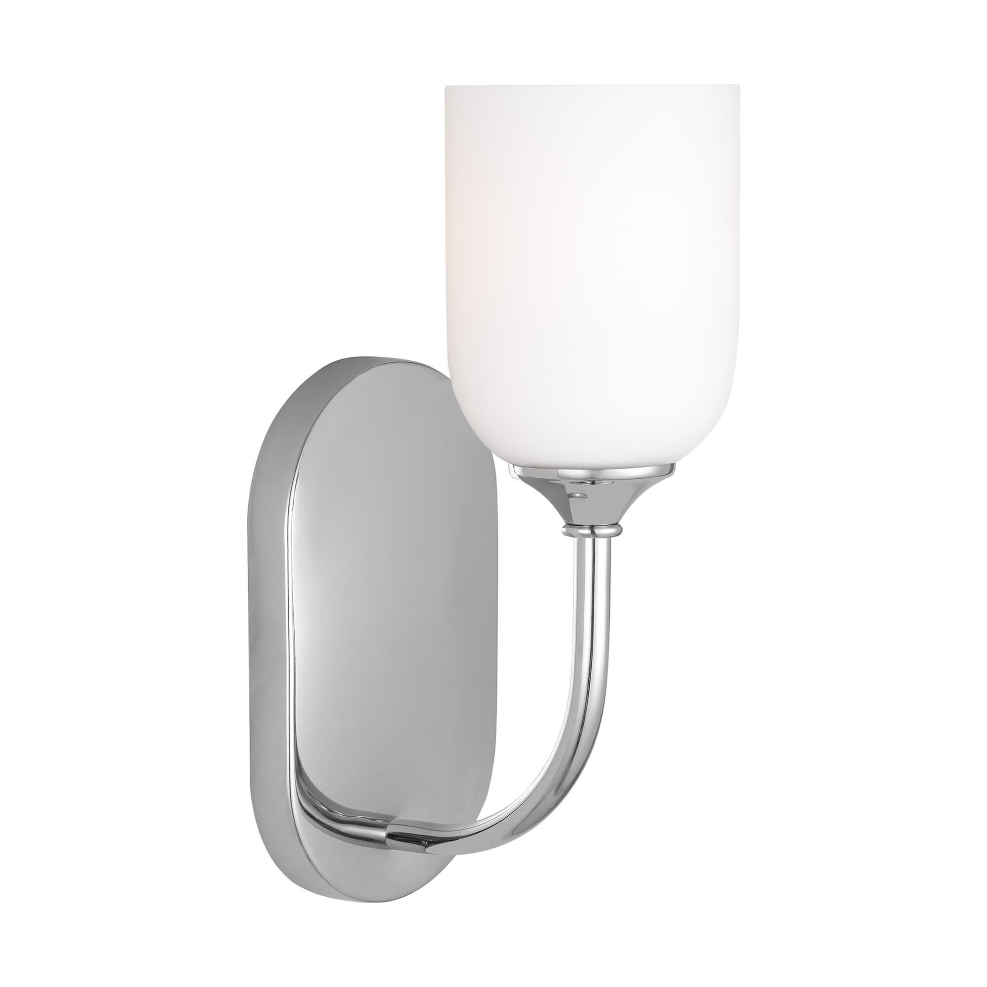 Shown in Chrome finish and Etched / White Inside Glass shade