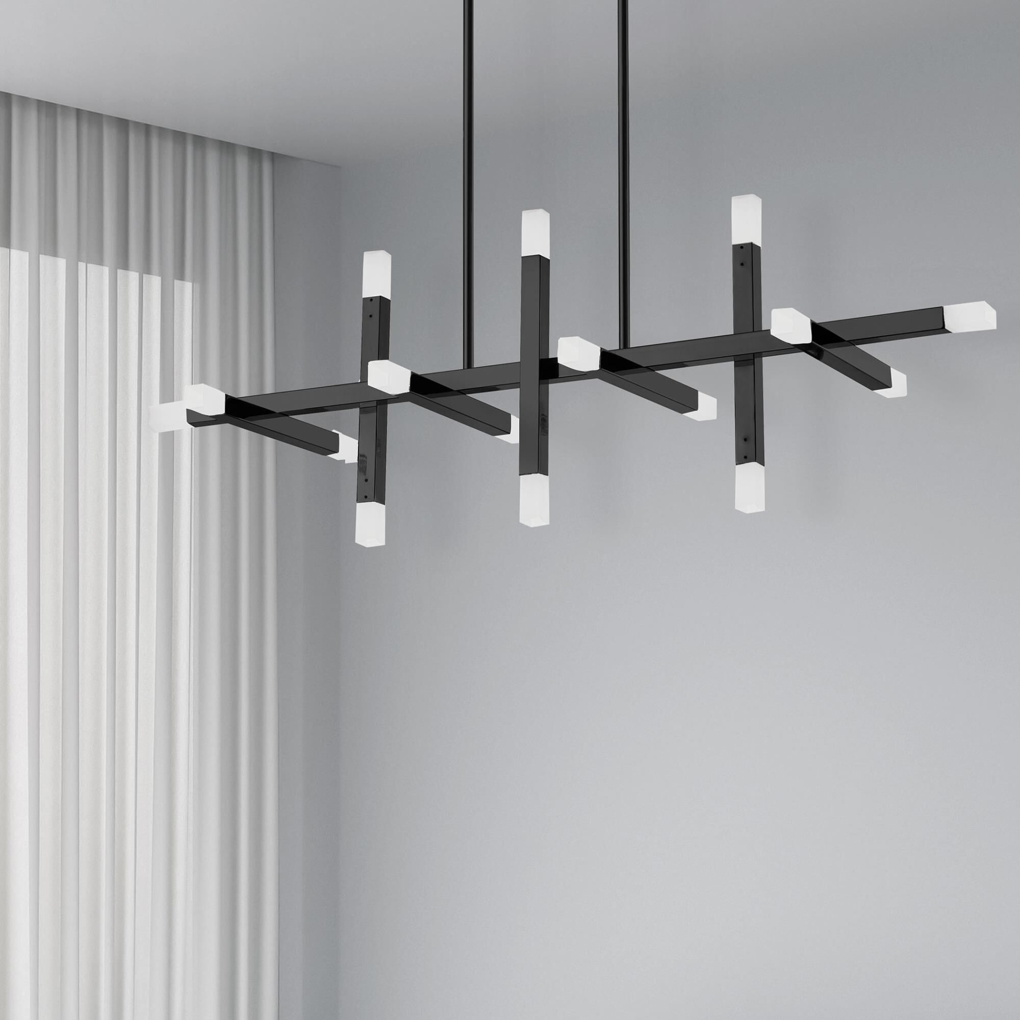 Acasia 40 Inch 16 Light LED Linear Suspension Light by Dainolite