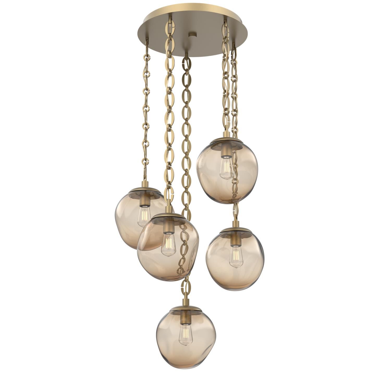 Levi Wilson Aster Bulb 24 Inch Multi Light Pendant by Hammerton Studio