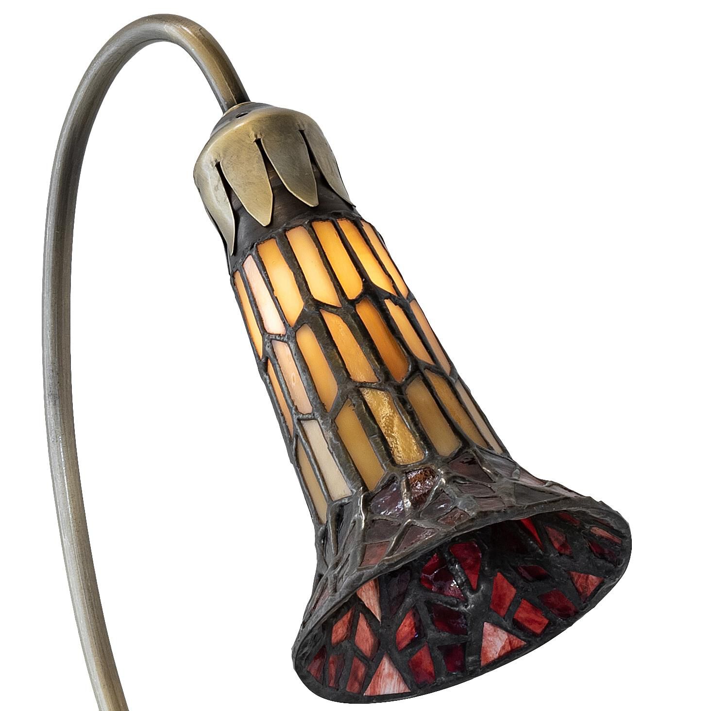 Stained Glass Pond Lily 16 Inch Accent Lamp by Meyda Lighting
