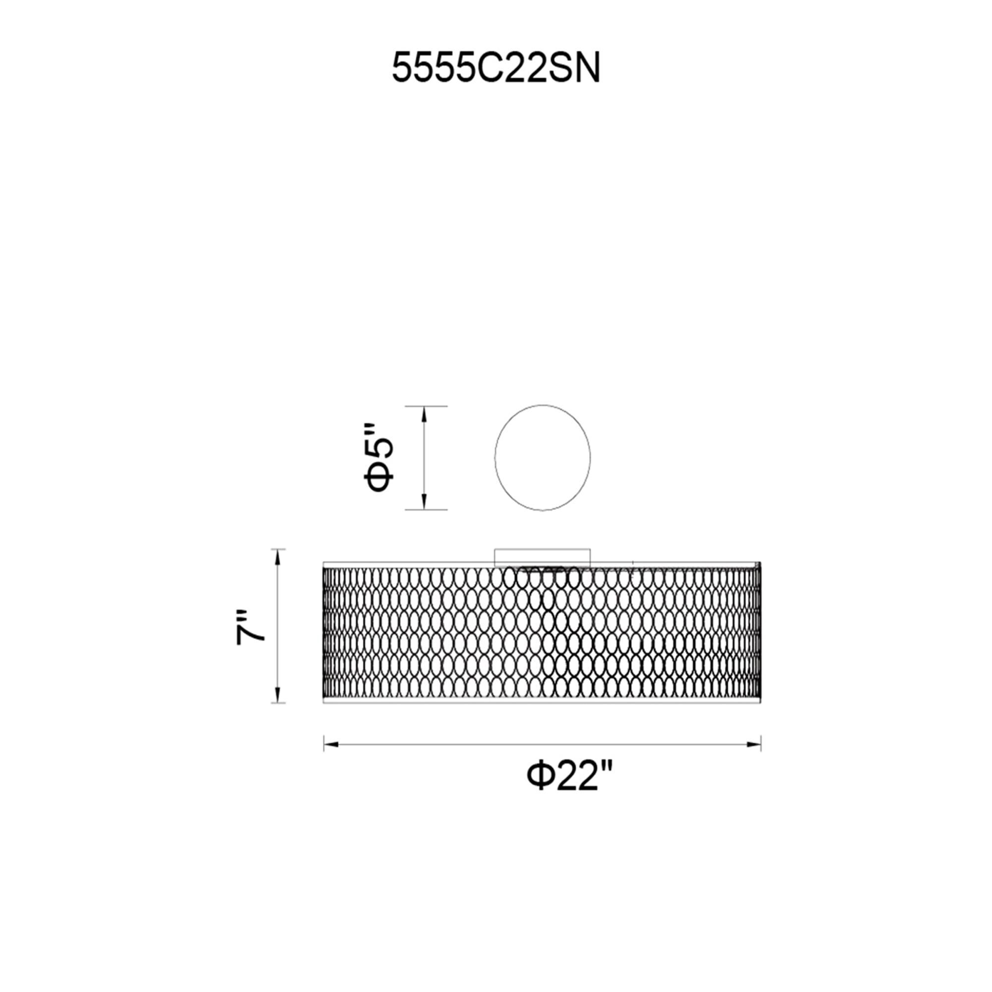 Shown in Satin Nickel finish and Nickel glass and Off White shade