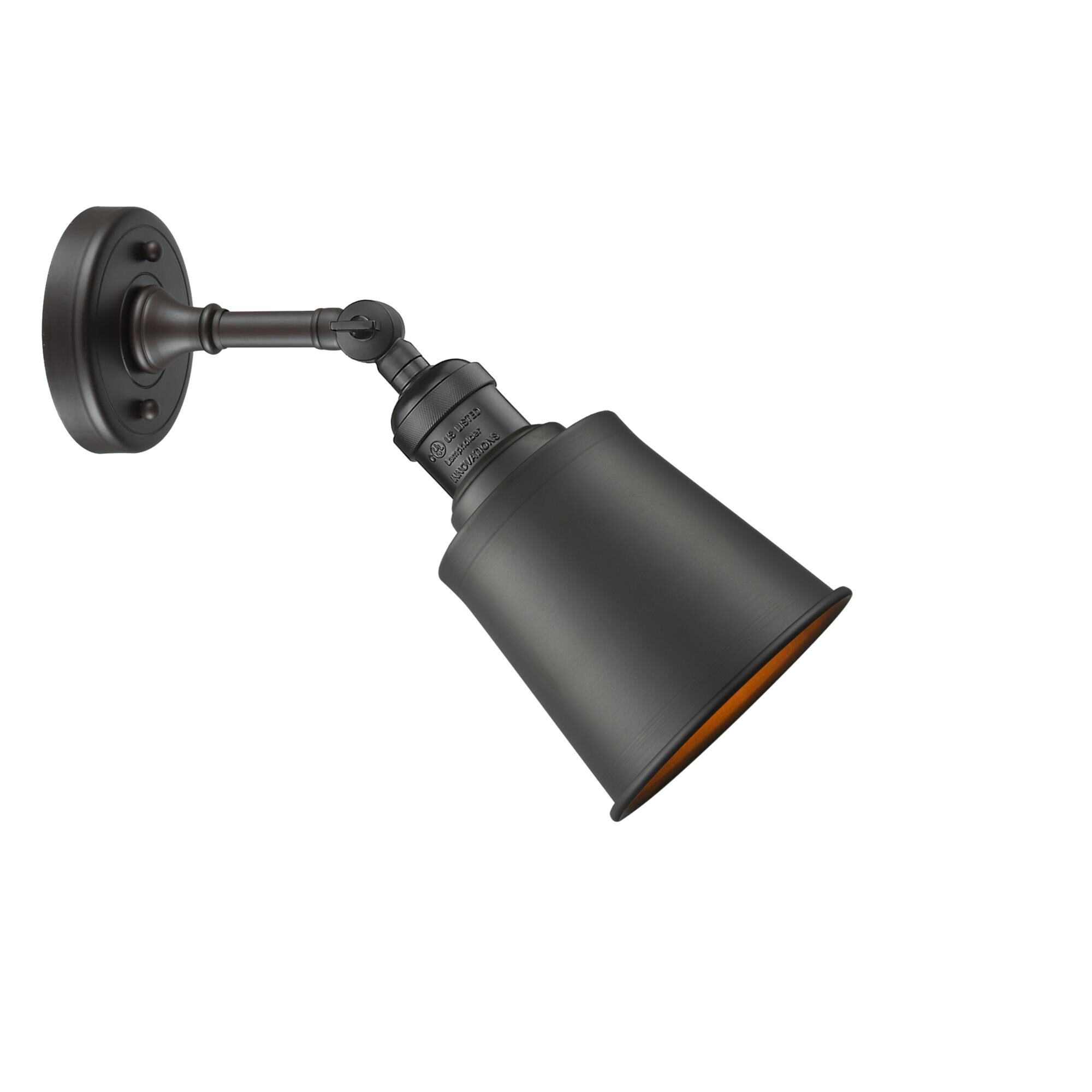 Shown in Oil Rubbed Bronze finish and Oil Rubbed Bronze glass and Oil Rubbed Bronze shade and No Accent accent