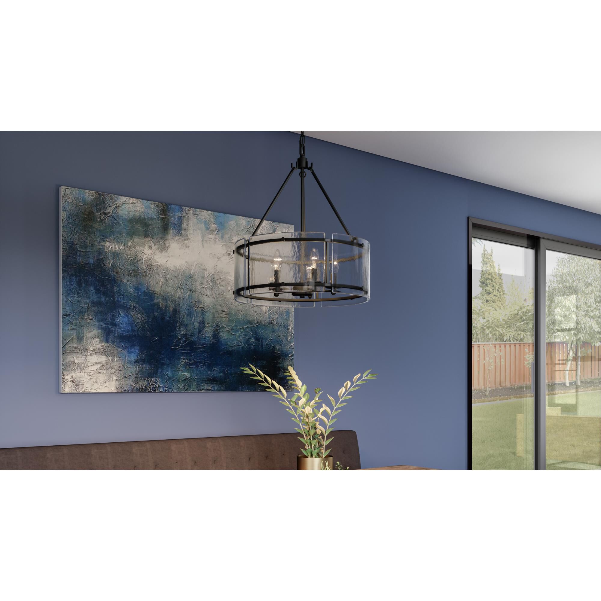 Fortress 20 Inch Large Pendant by Quoizel