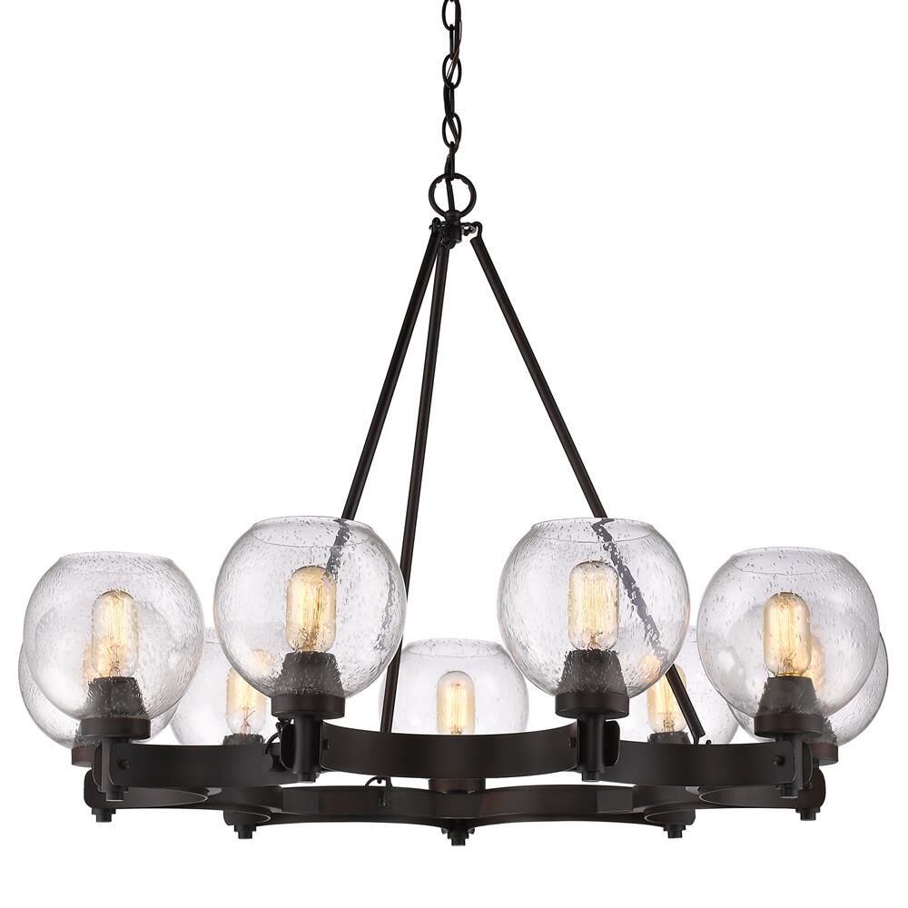 Galveston 37 Inch 9 Light Flush Mount by Golden Lighting