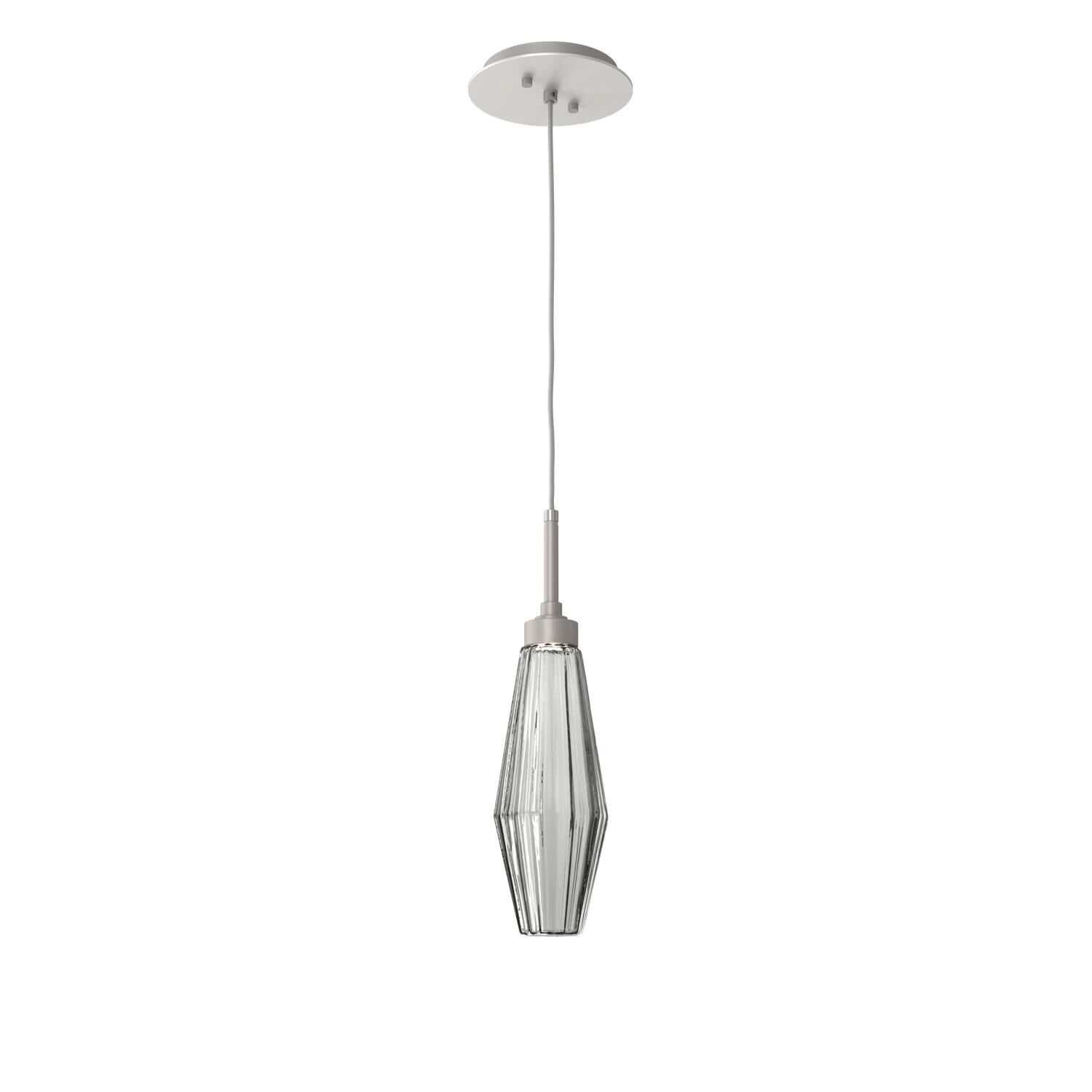 Shown in Metallic Beige Silver finish and Optic Rib Smoke glass