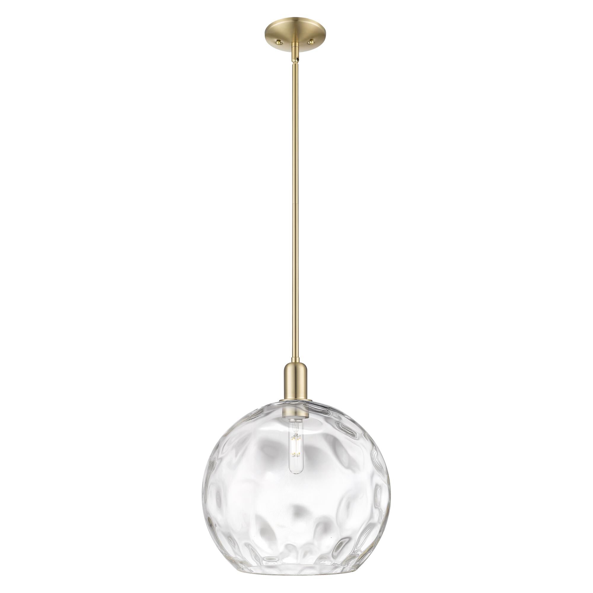 Shown in Champagne Bronze finish and Clear Water glass