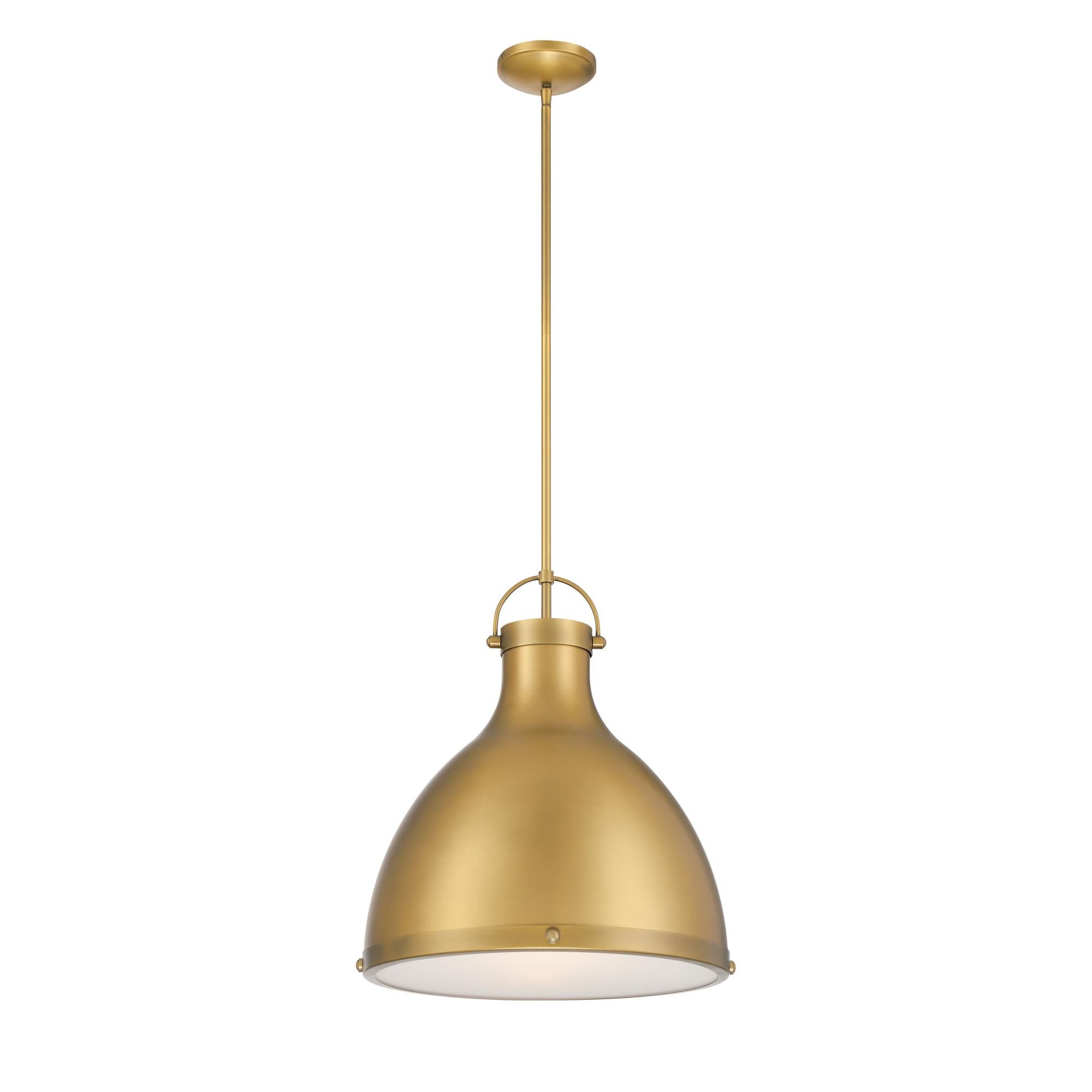 Shown in Legacy Brass finish and Legacy Brass glass and Glass shade
