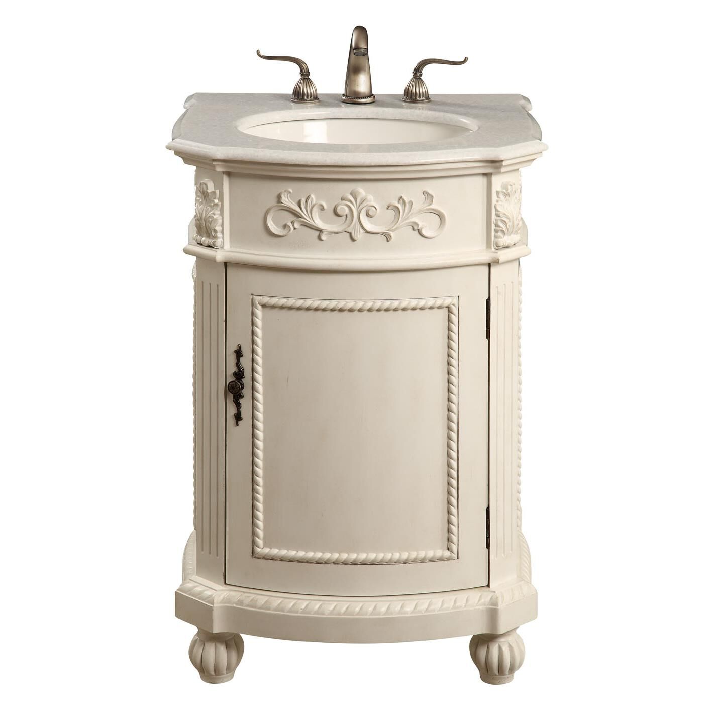 Shown in Antique White finish