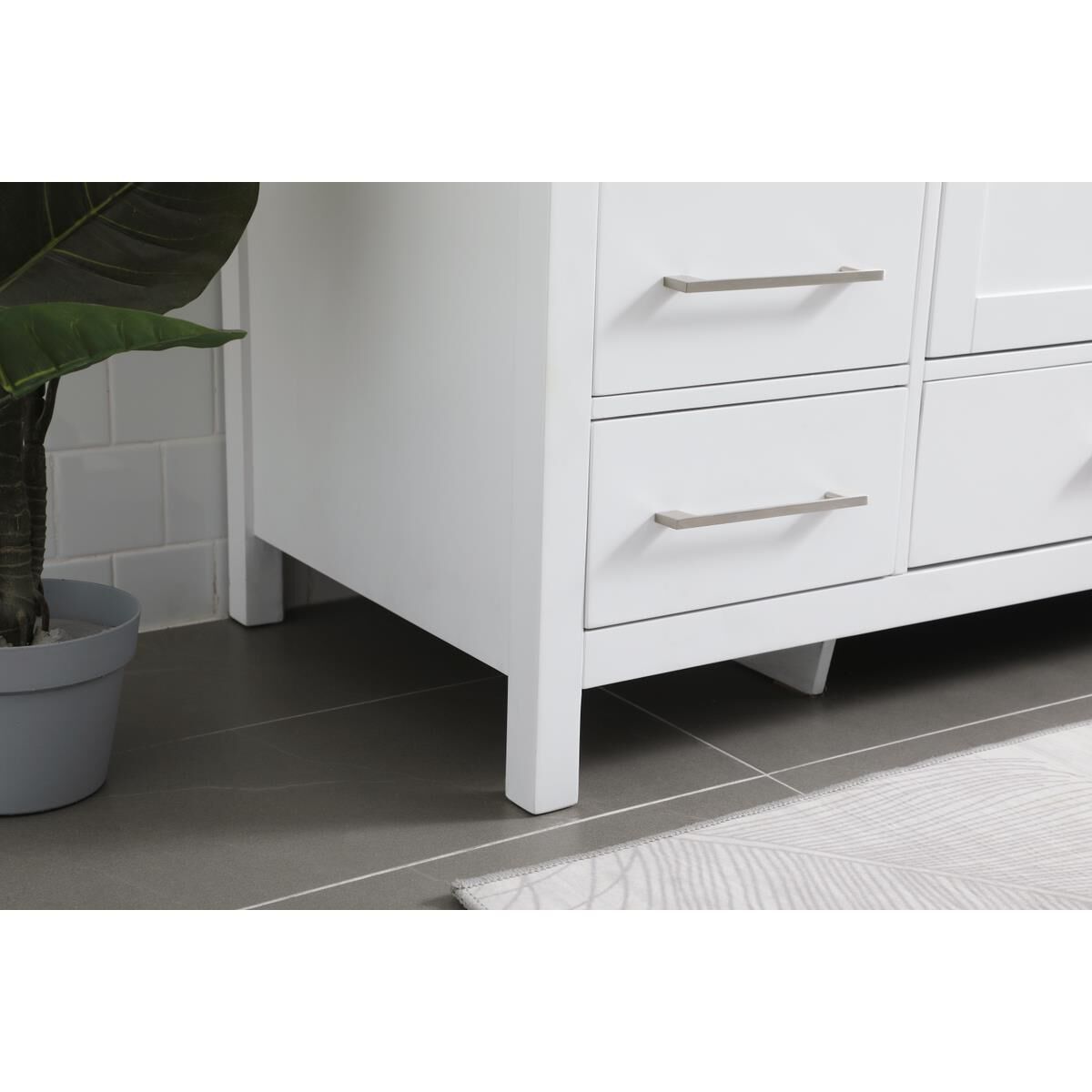 Shown in White finish