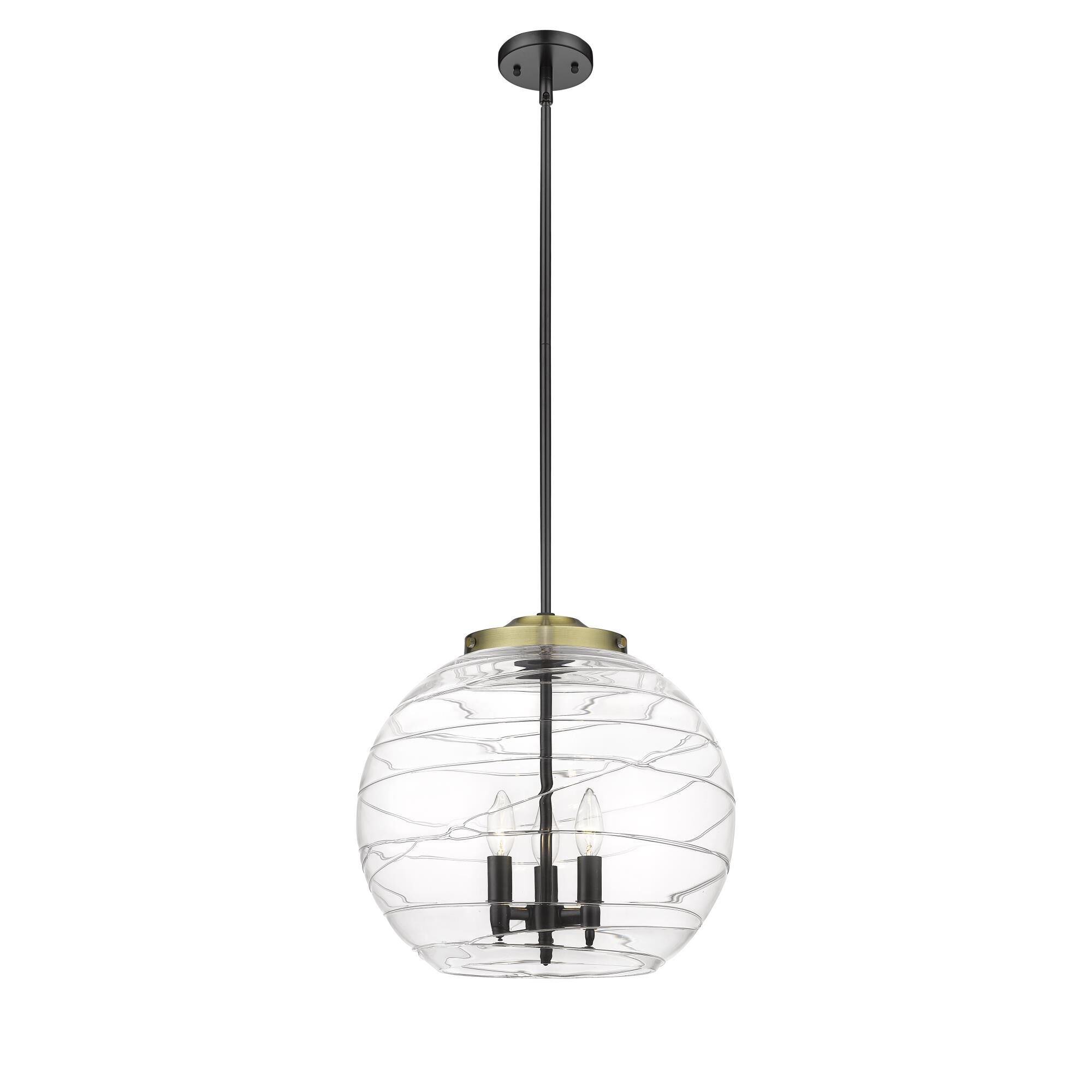 Bruno Marashlian Athens Deco Swirl 16 Inch Large Pendant by Innovations Lighting