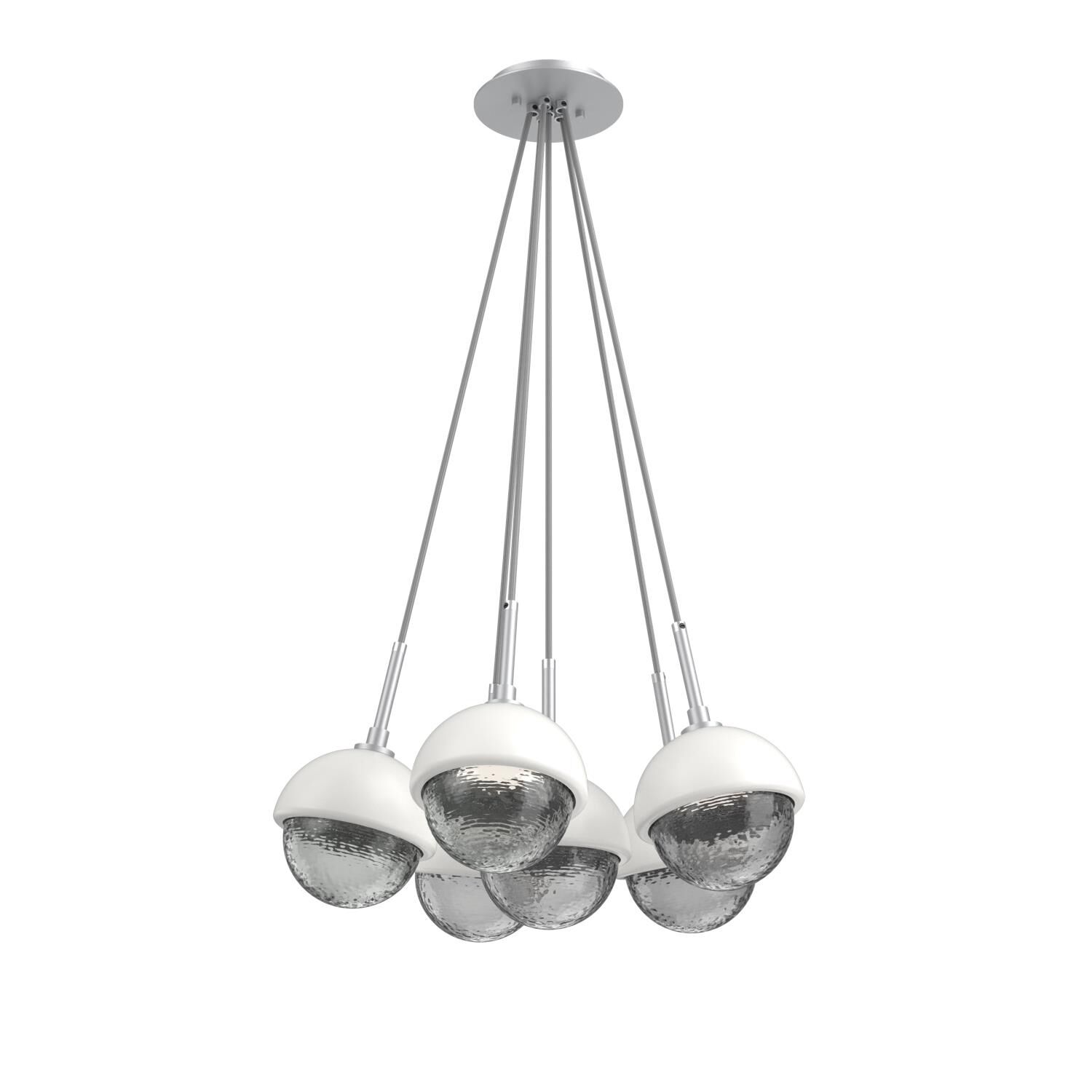 Shown in Classic Silver finish and Smoke glass and Salt White accent