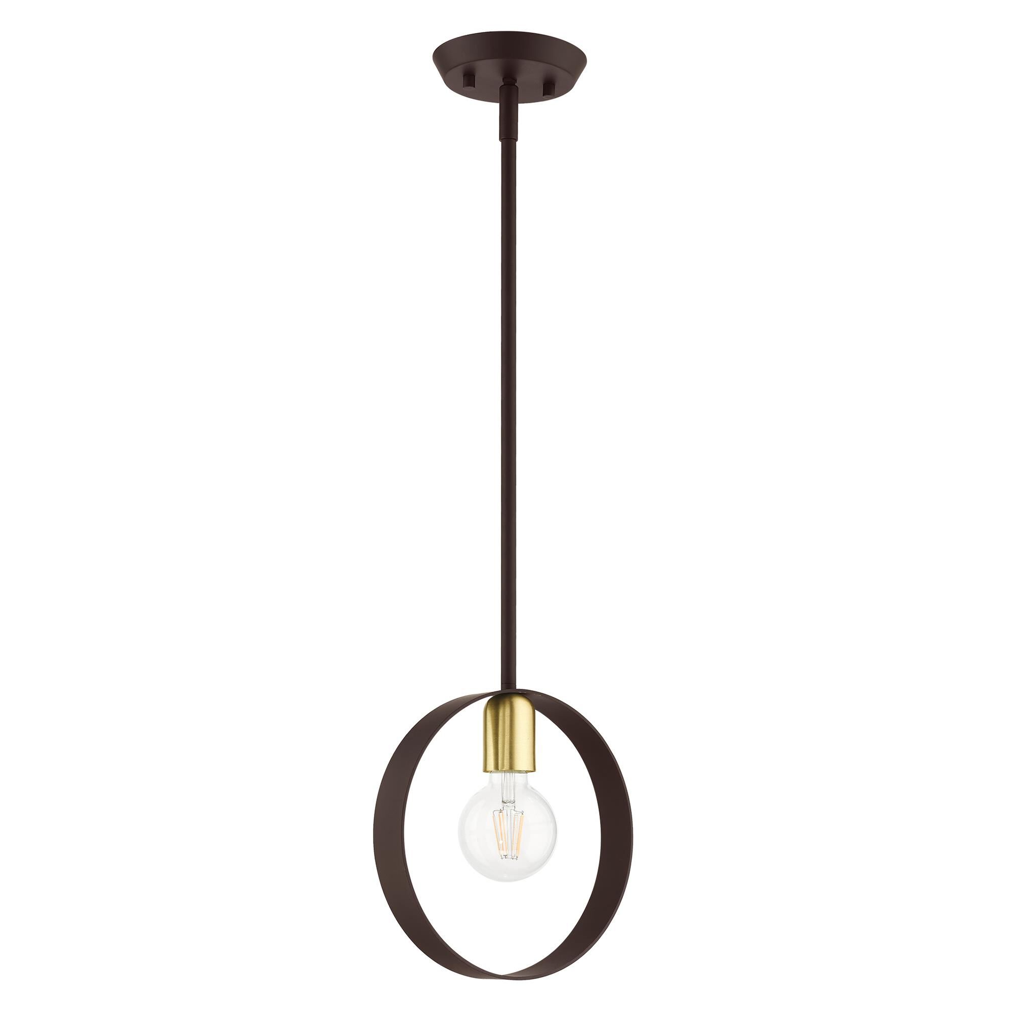 Livex Lighting Modesto 9 Inch Mini Pendant