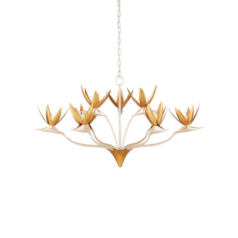 Paradiso 39 Inch 9 Light Chandelier by Currey and Company