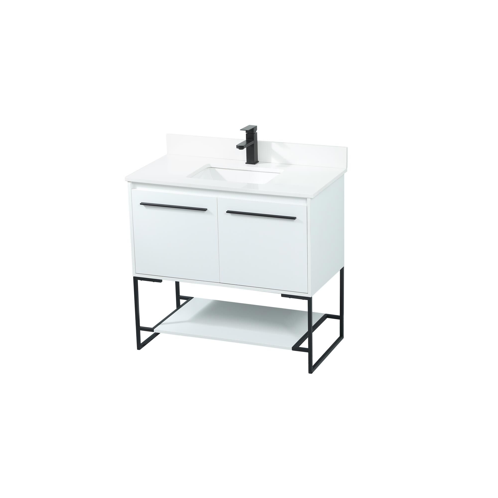 Shown in White finish