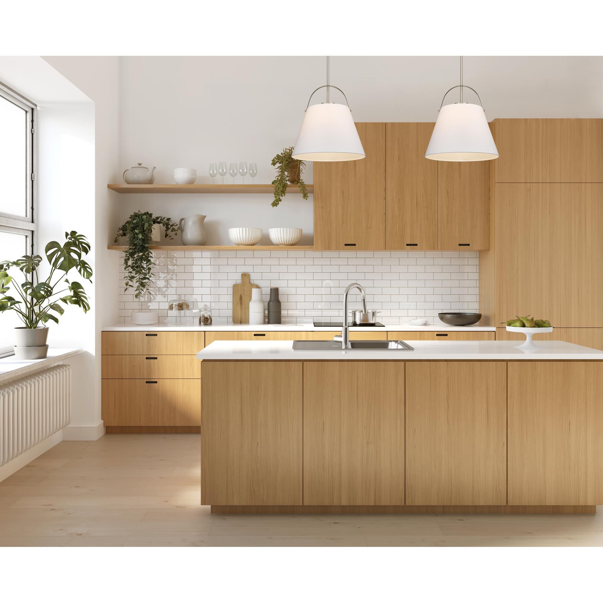 Z-Lite Z-Studio Linen Pendant 18 Inch Large Pendant