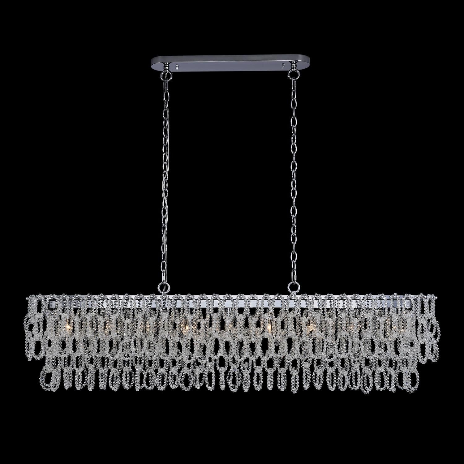 Shown in Polished Chrome finish and Firenze Clear crystal