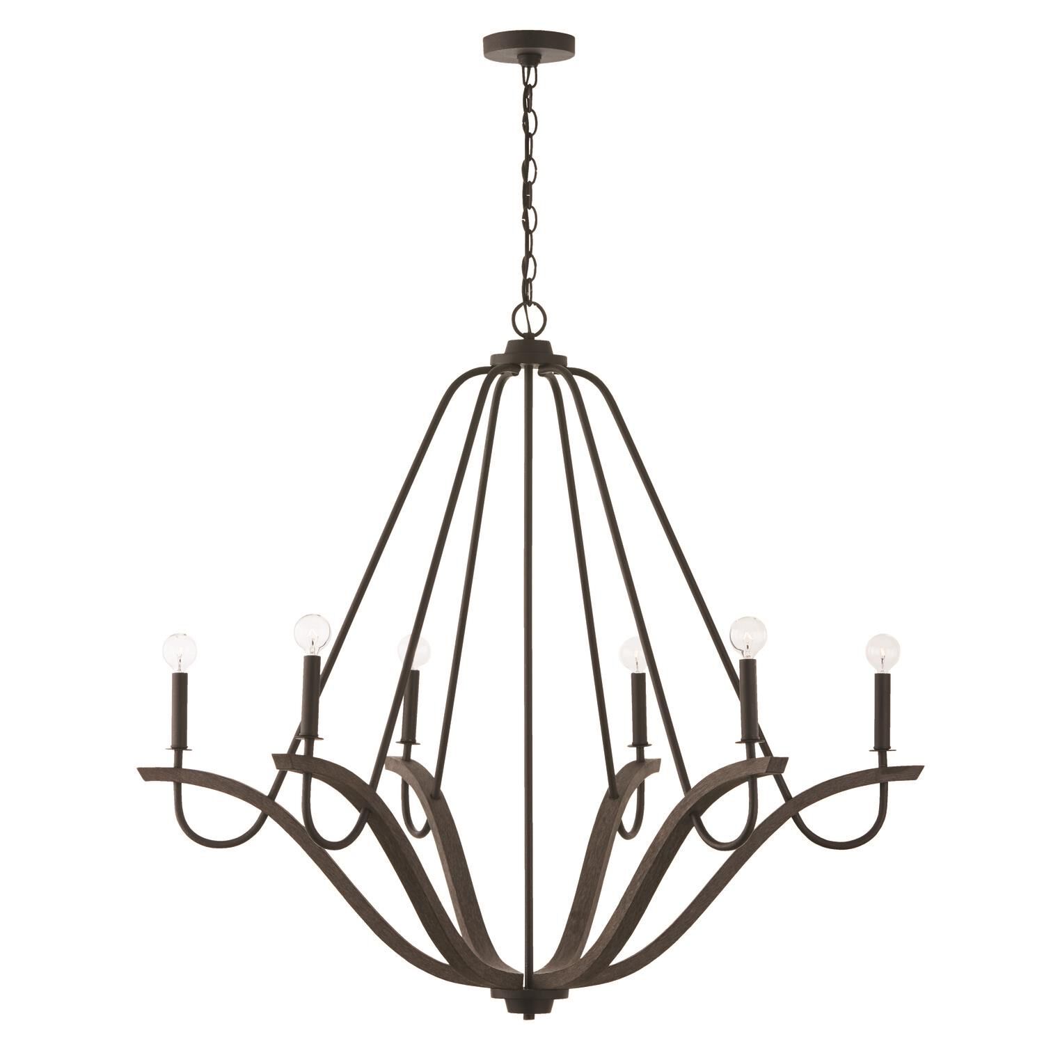 Clive 43 Inch 6 Light Chandelier by Capital Lighting Fixture Company