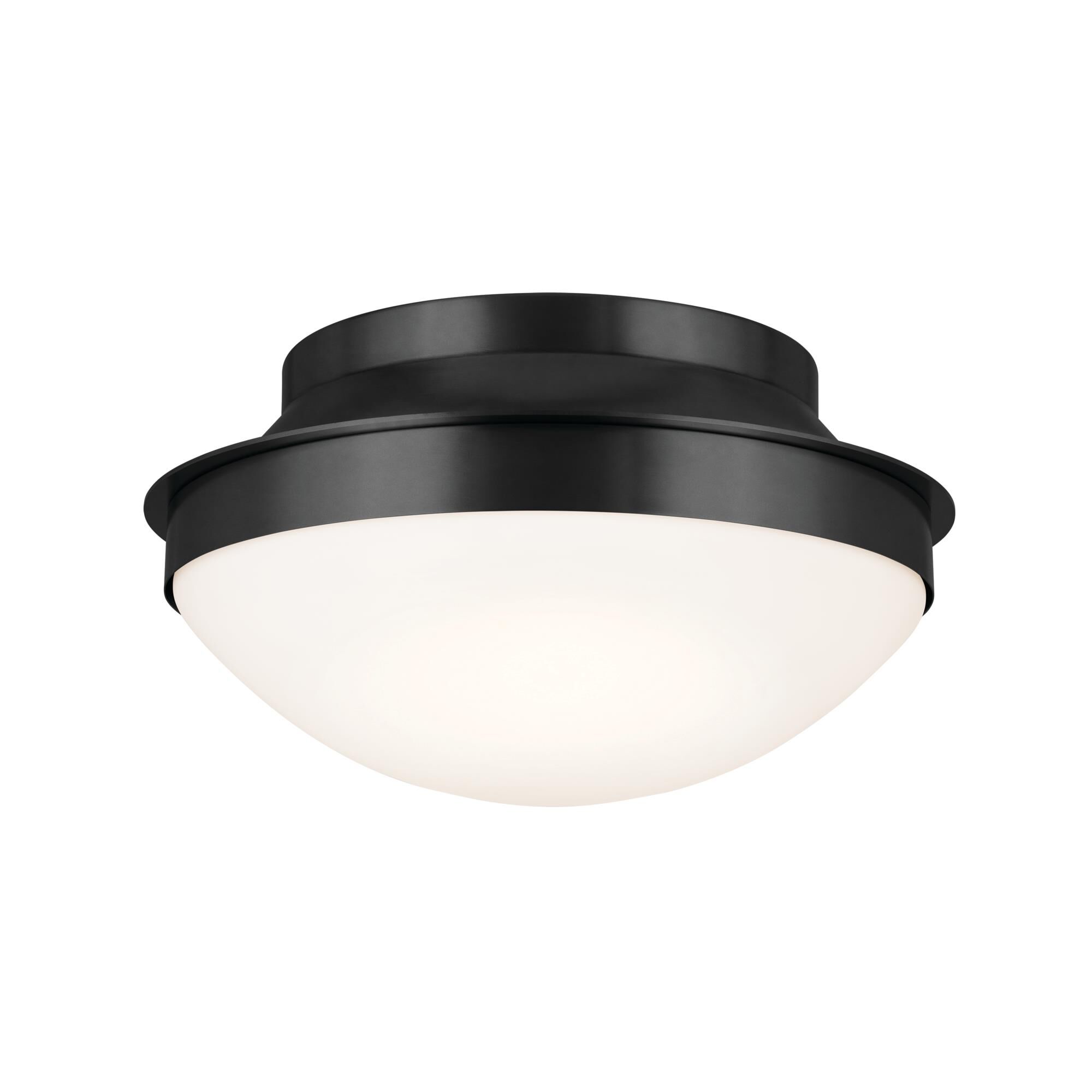 Shown in Black finish and Satin Etched Cased Opal glass