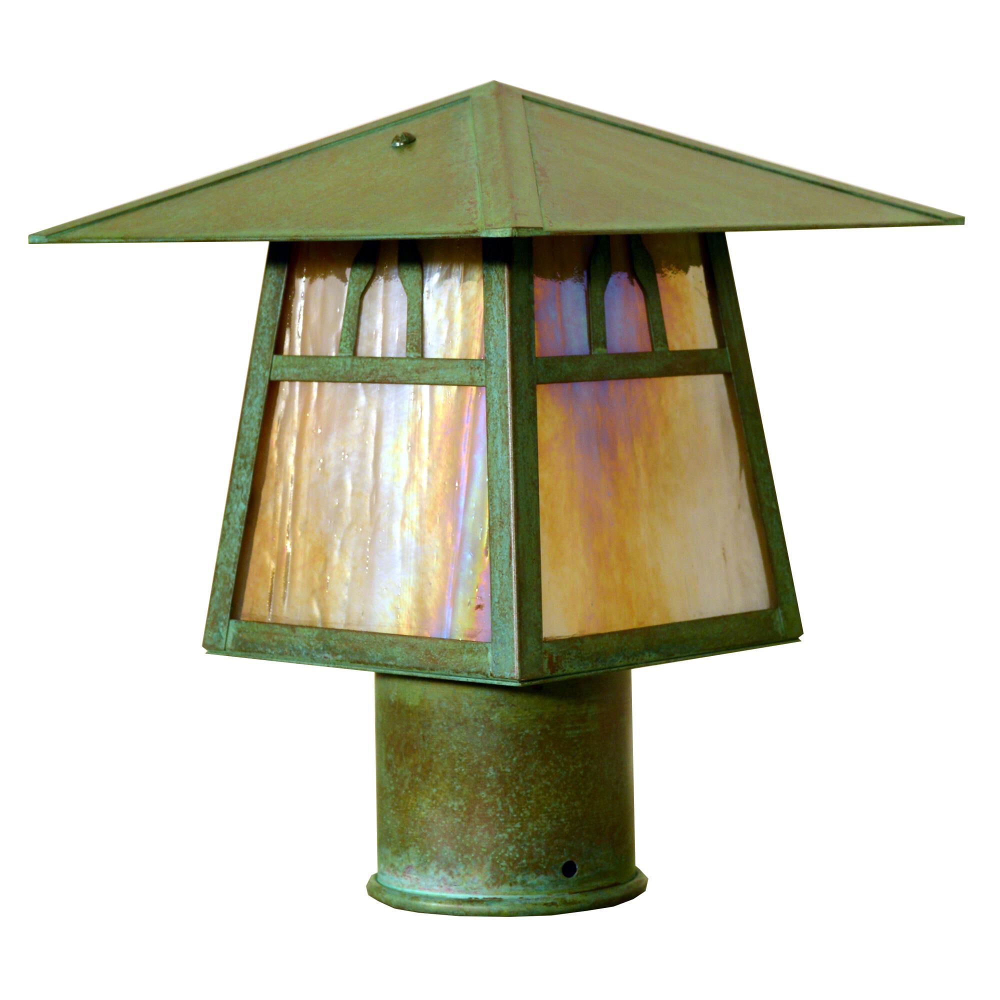 Carmel 7 Inch Tall 1 Light Outdoor Post Lamp by Arroyo Craftsman