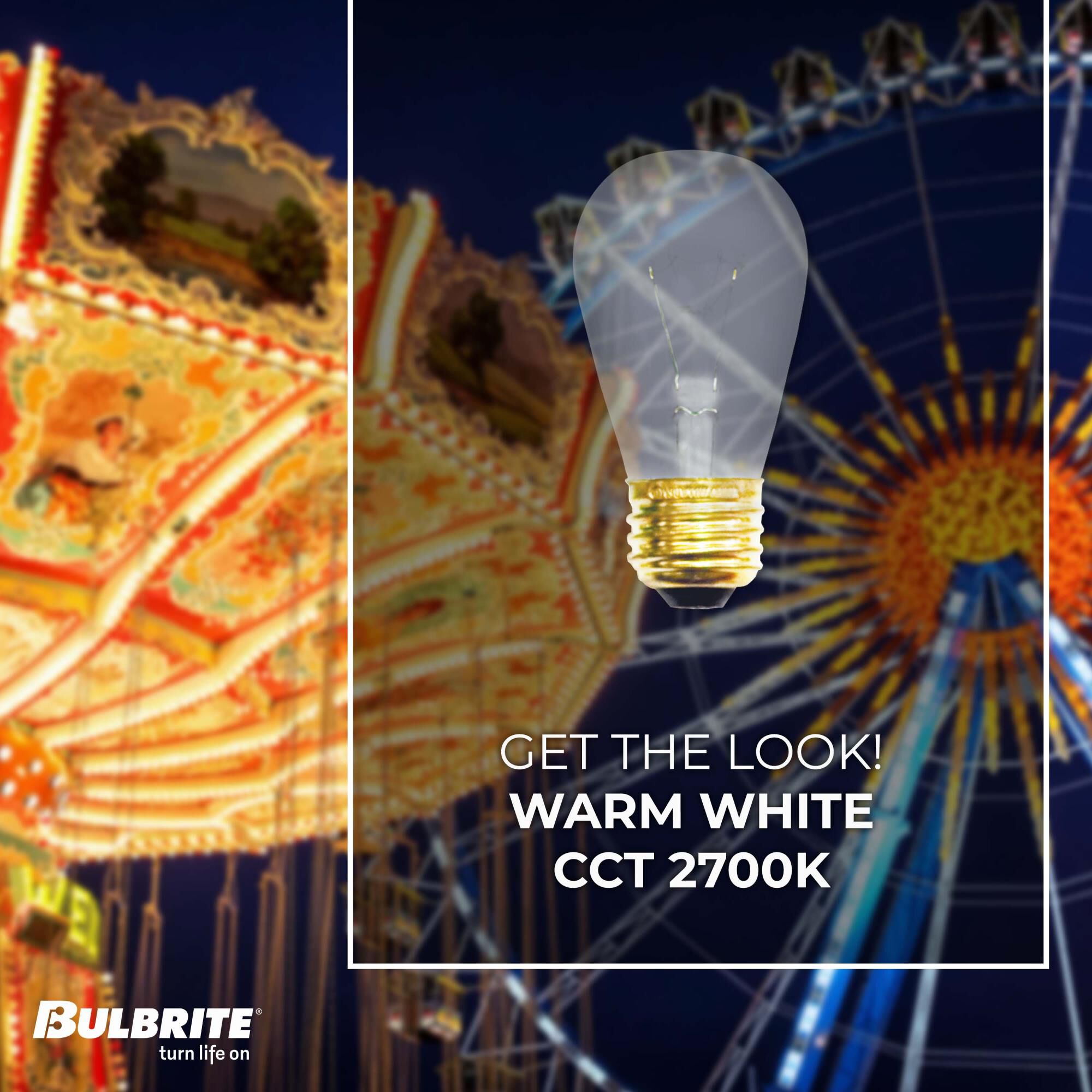 11 Watt 2700K S14 Incandescent Light Bulb by Bulbrite