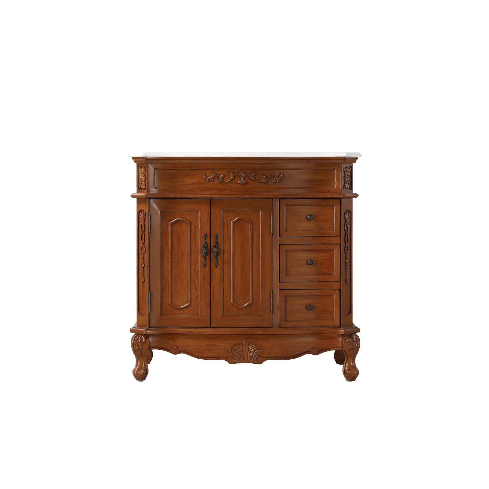 Shown in Teak finish