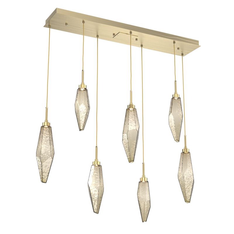 Rock Crystal 44 Inch 7 Light LED Linear Suspension Light by Hammerton Studio